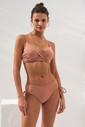 231229 Bronz Sole Kaplı Toplarlayıcı Bikini Takımı Image 0