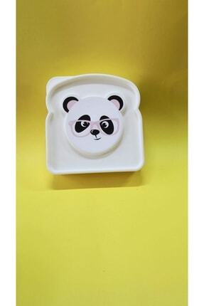 Beyaz Beslenme Kutusu Panda Kabartmalı Image 0