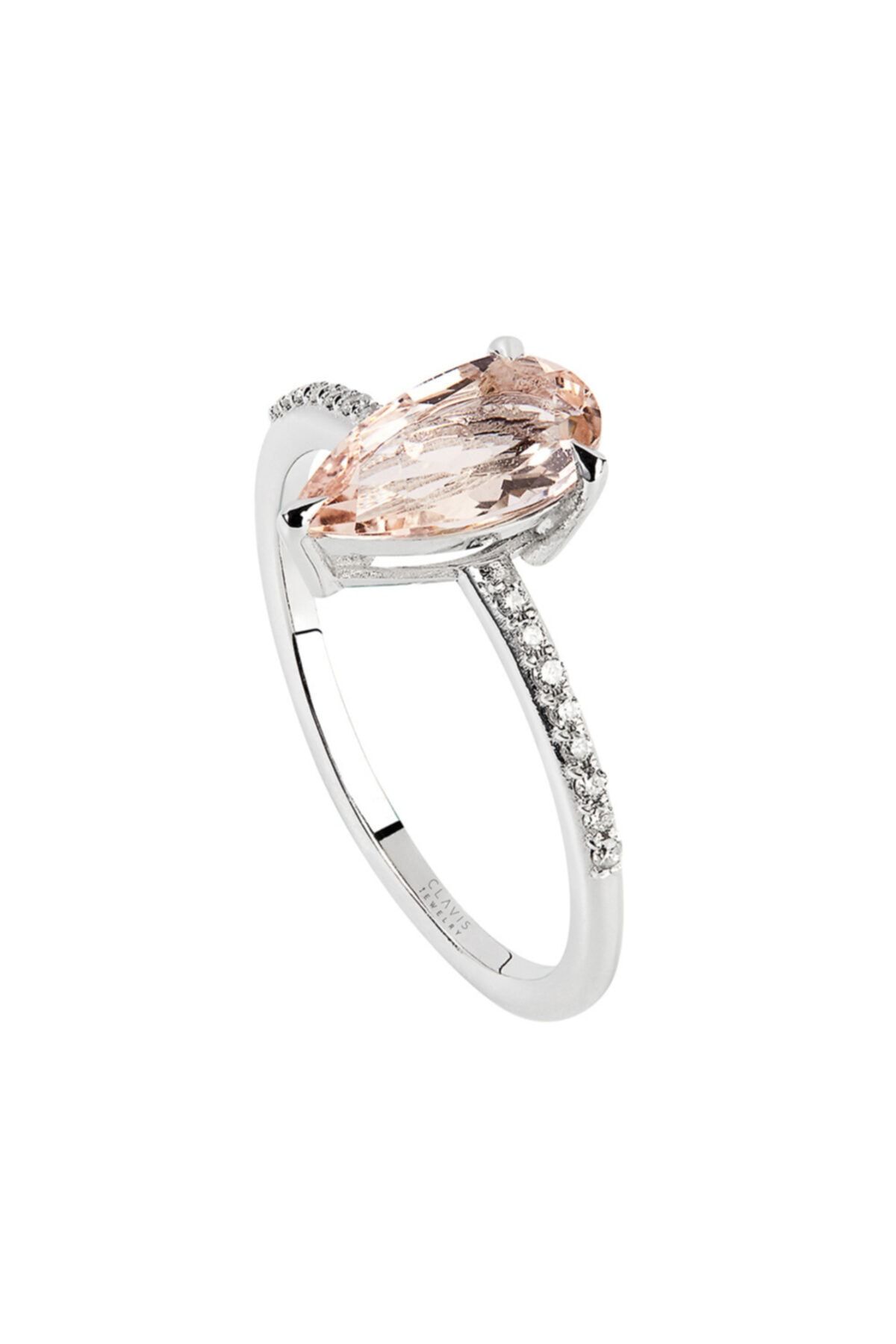 Clavis Jewelry Morganite Taşlı Pırlanta Yüzük (ckt2132)