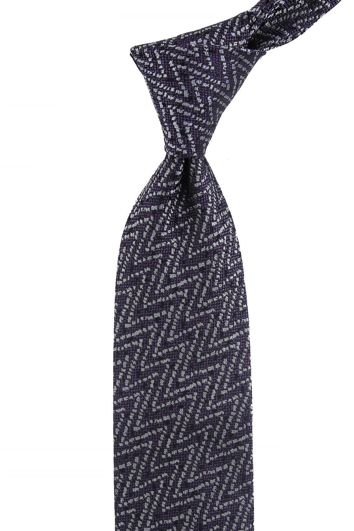 Kravatkolik Ostinelli Style Siyah Motif Desen Italyan Ipek Kravat Ik763