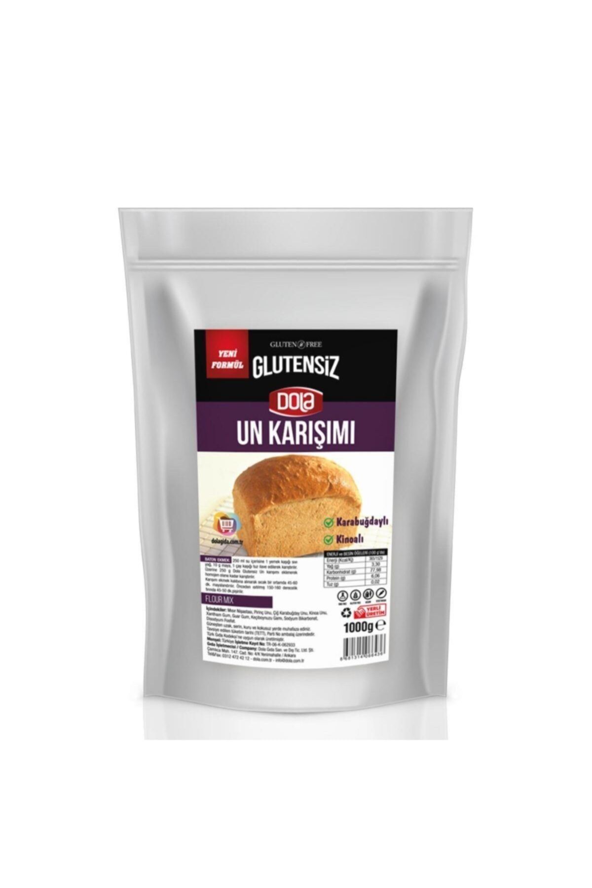 Dola Glutensiz Karabuğdaylı & Kinoalı Un Karışımı 1000 Gr.