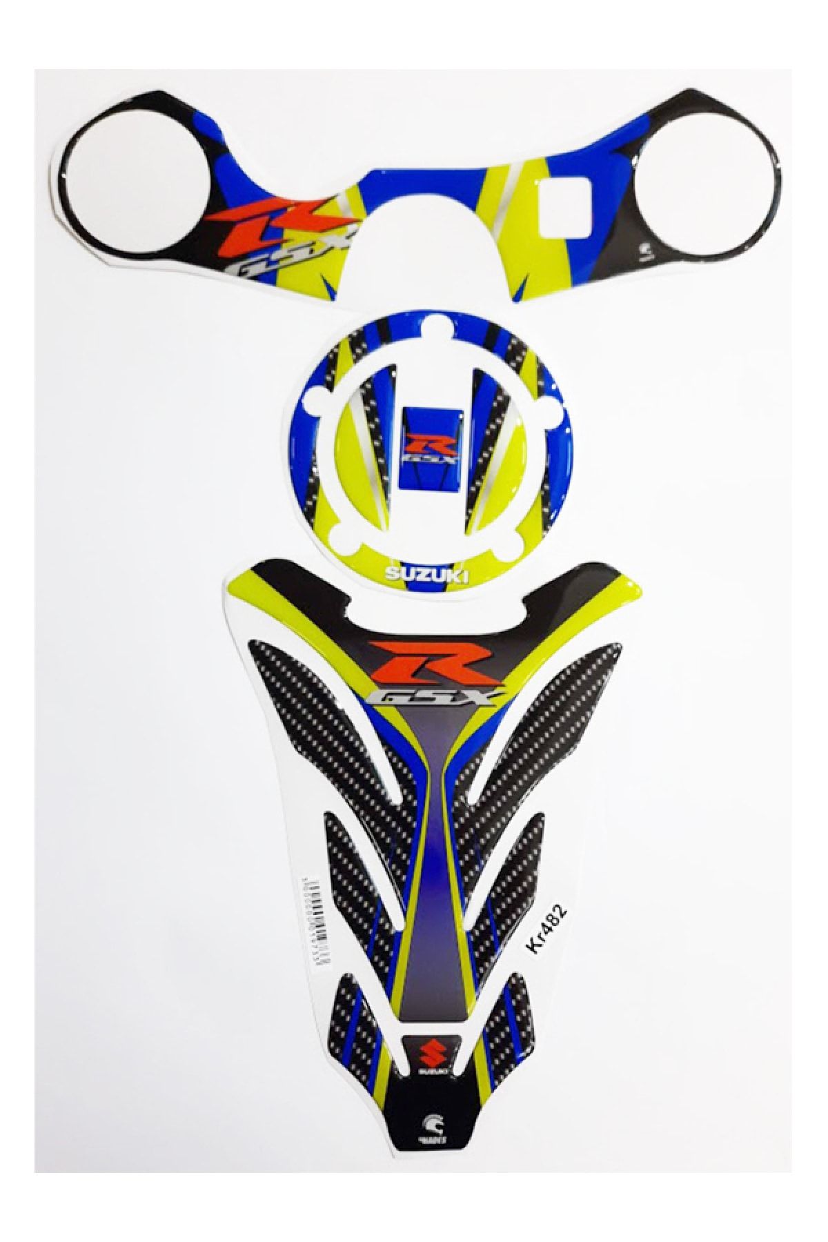 hades motosiklet aksesuarları Gsxr600 Tank Pad Seti 6-15 Nıghtflou Mavi