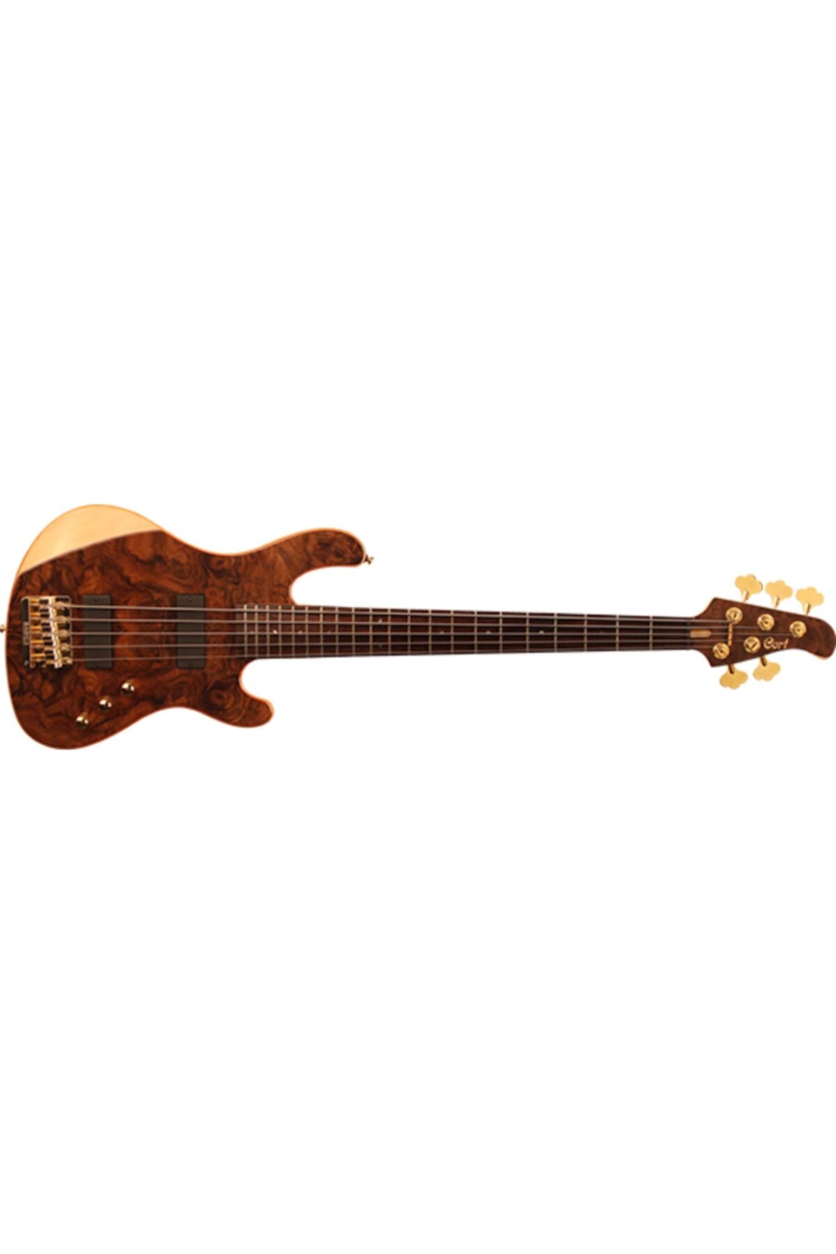 CORT Bas Gitar 5 Telli, Çift Taraflı Cutaway, Natürel P