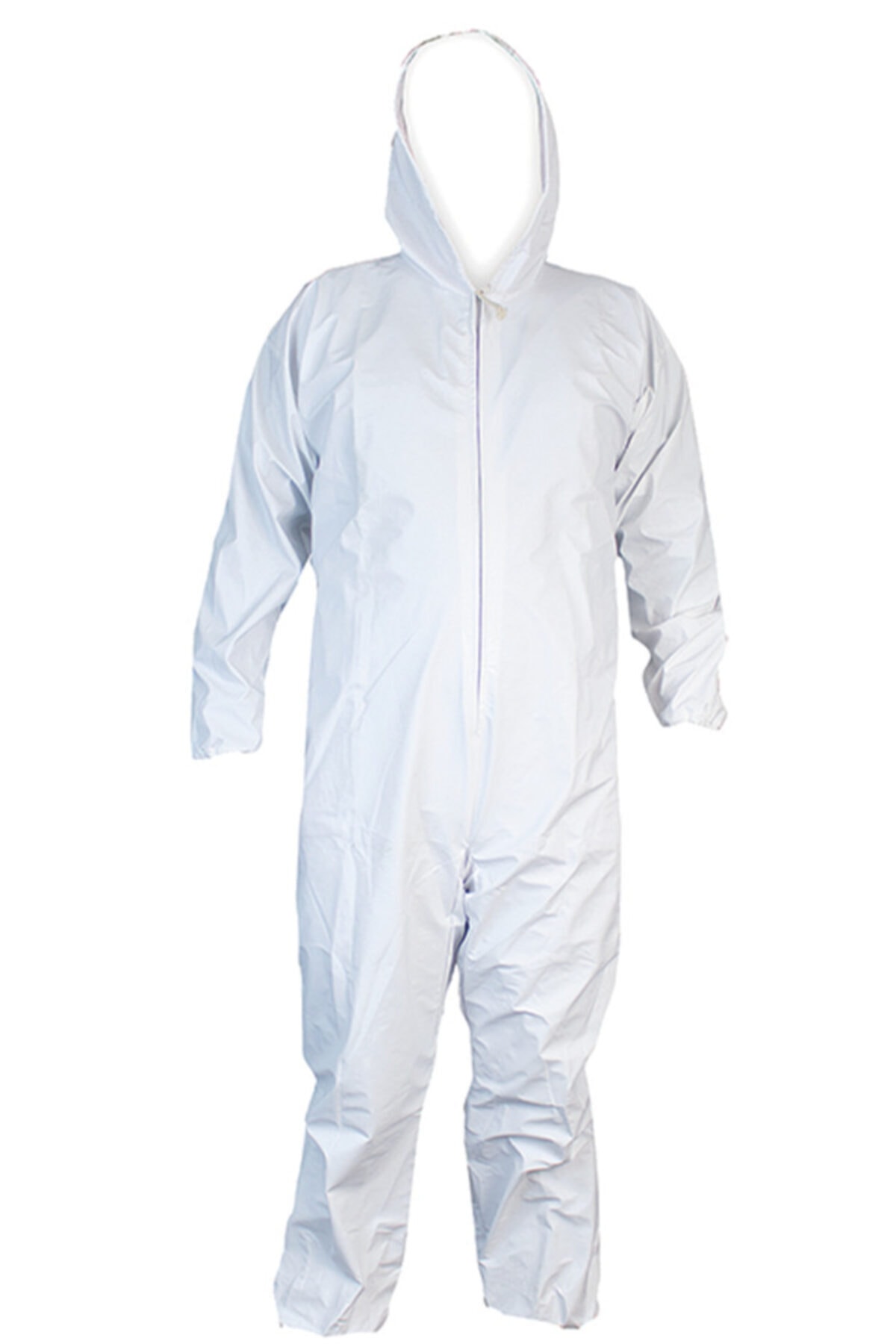 YEĞİNOĞLUTİCARET Kollu Şapkalı Su Geçirmez Beyaz Tulum - Yıkanabilir-koku Geçirmez-ilaçlamaya Uygun-cenaze Tulumu