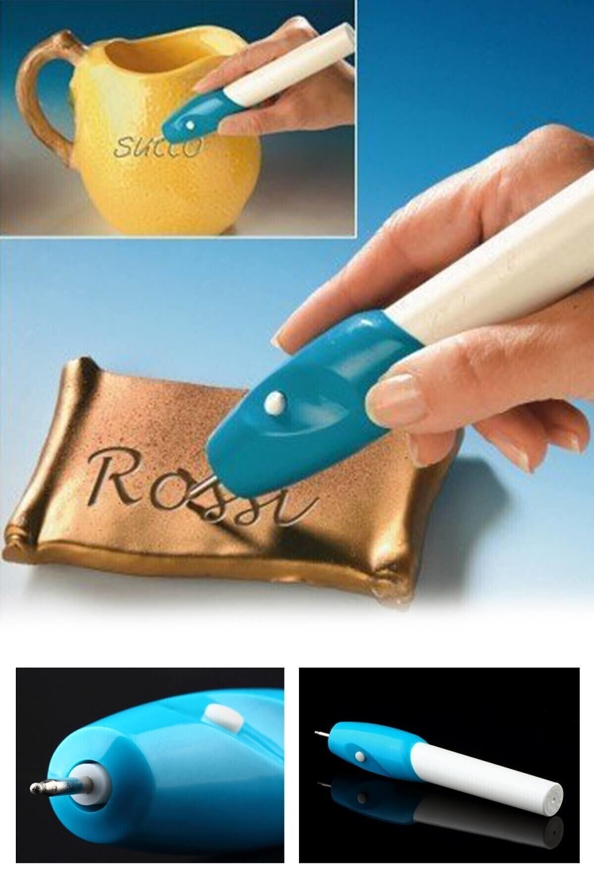 GAT Shop Pilli Gravür Oyma Kalemi (metal, Ahşap, Cam) Ez Engraver Aksesuar Taşlama Aleti