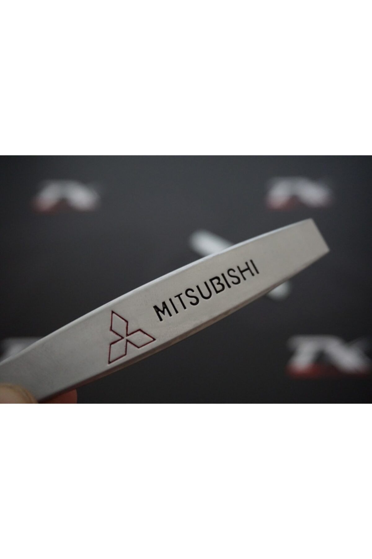 Mitsubishi Logo Yan Çamurluk 3m 3d Krom Metal Logo Amblem