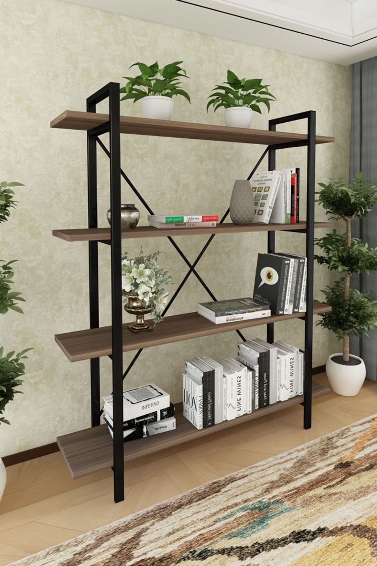 wood house wood house sahra kitaplik ceviz fiyati yorumlari trendyol