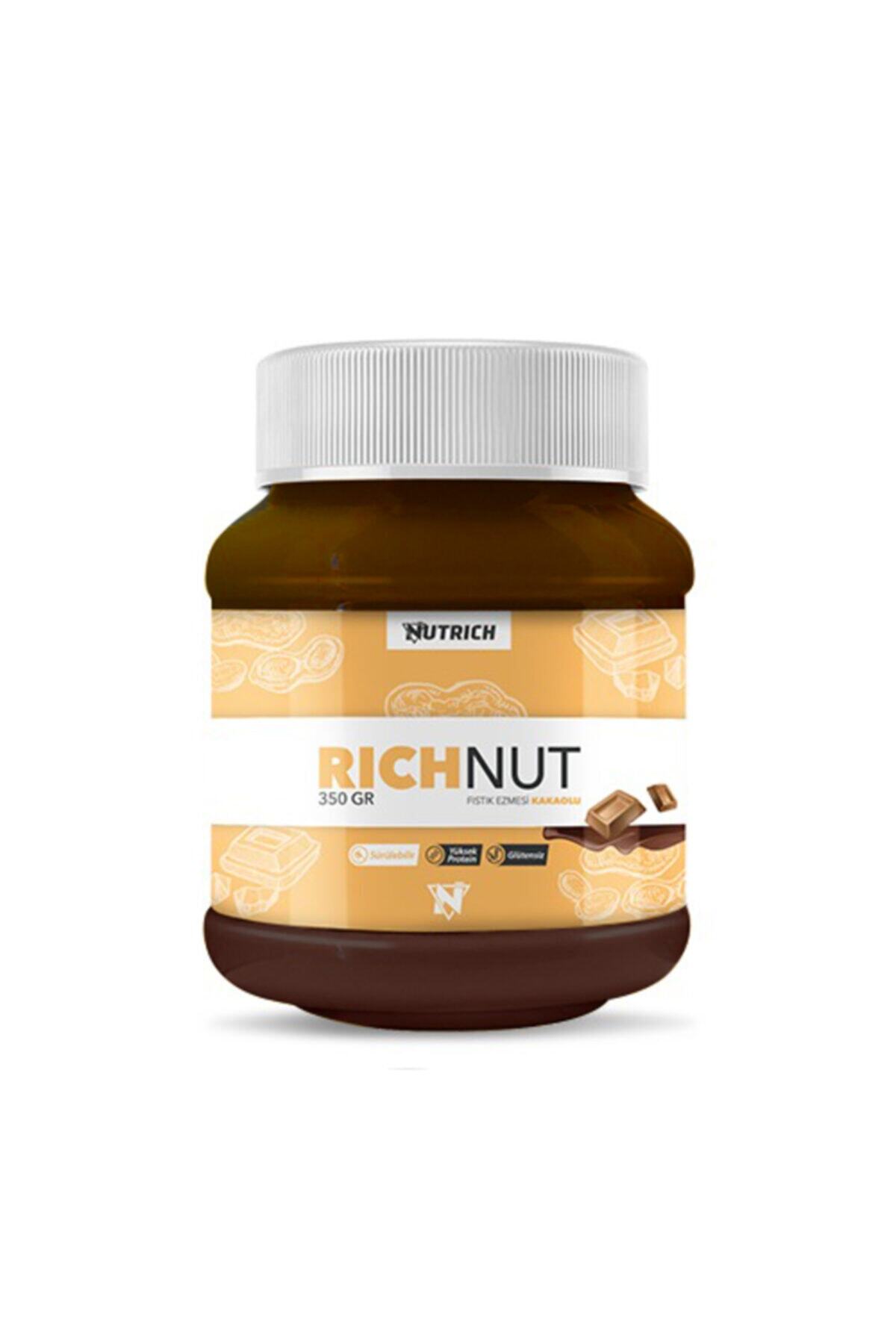 Nutrich Nutrition Richnut Creamy Kakaolu Doğal Fıstık Ezmesi 350 Gr