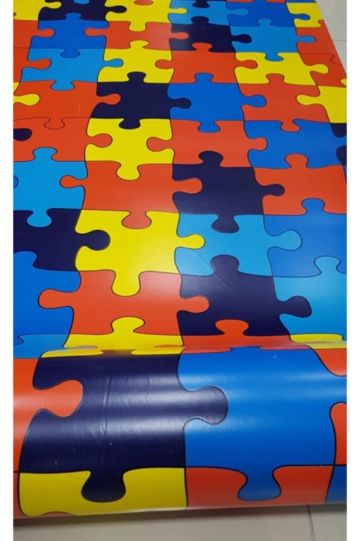 kural halı Puzzle Desen Pvc