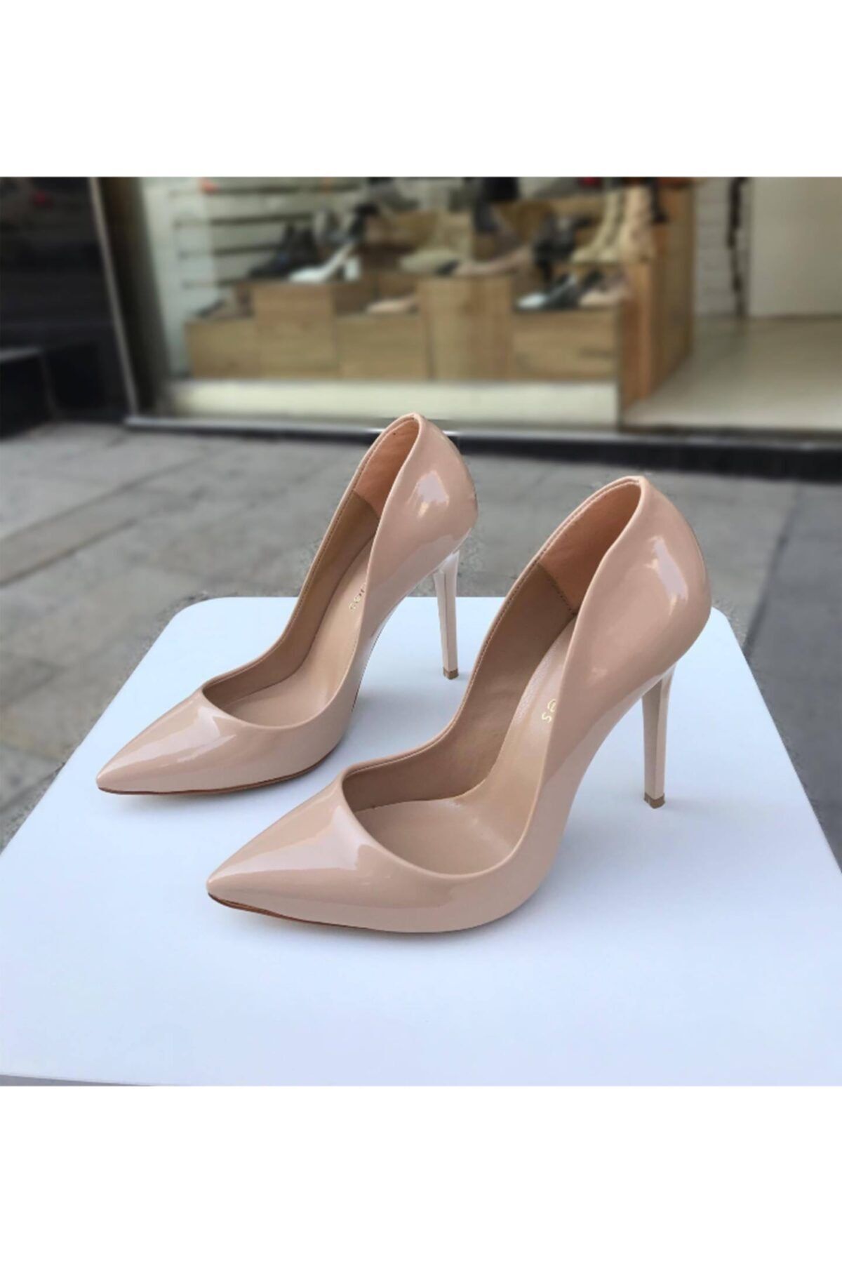 gloriyshoes Ten Rugan 10 Cm Topuk Boyu Parmak Dekolteli Stiletto
