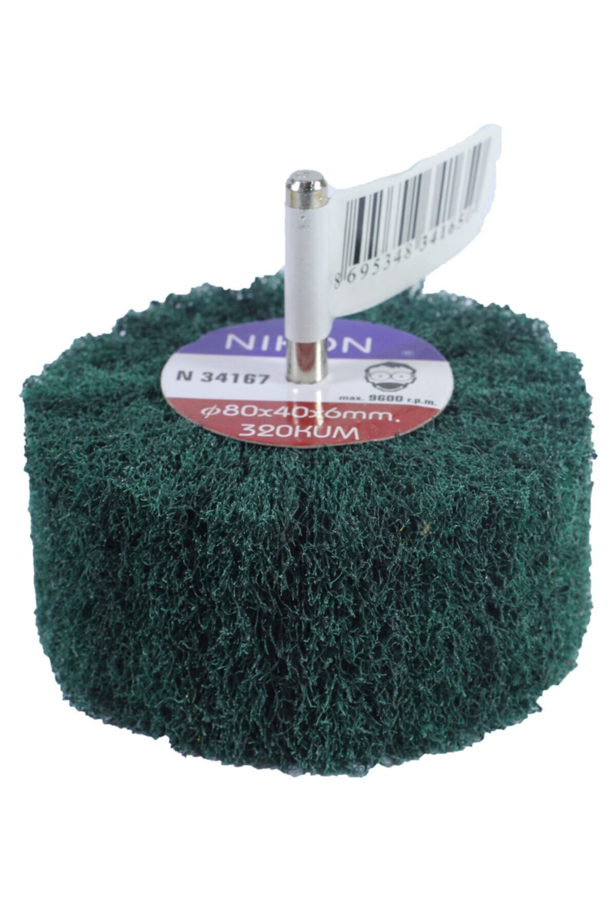 NİKON 320 Kum Saplı Mop Keçe Zımpara 80x40 mm