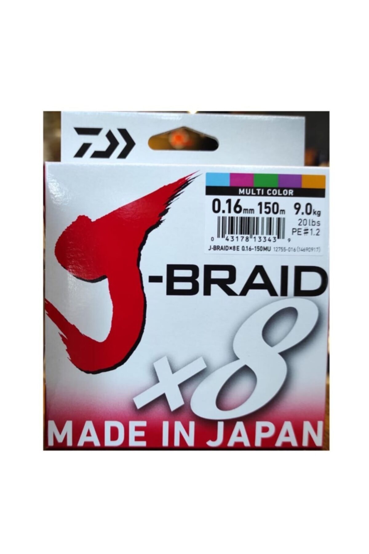DAIWA J-braid 8b Multicolor 150m Ip Misina