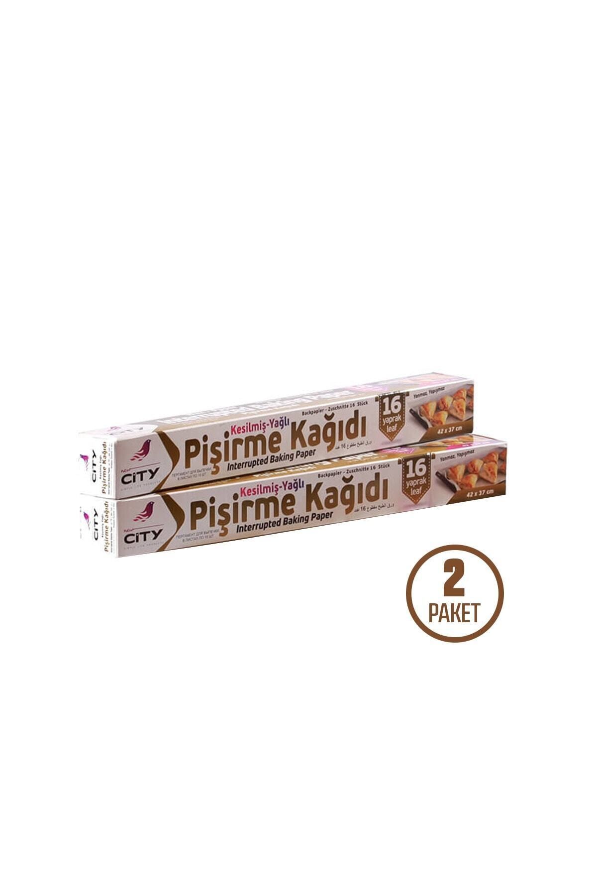 New City Kesilmiş Yağlı Pişirme Kağıdı (42 X 37 CM) 16'lı 2 Paket 32 Adet
