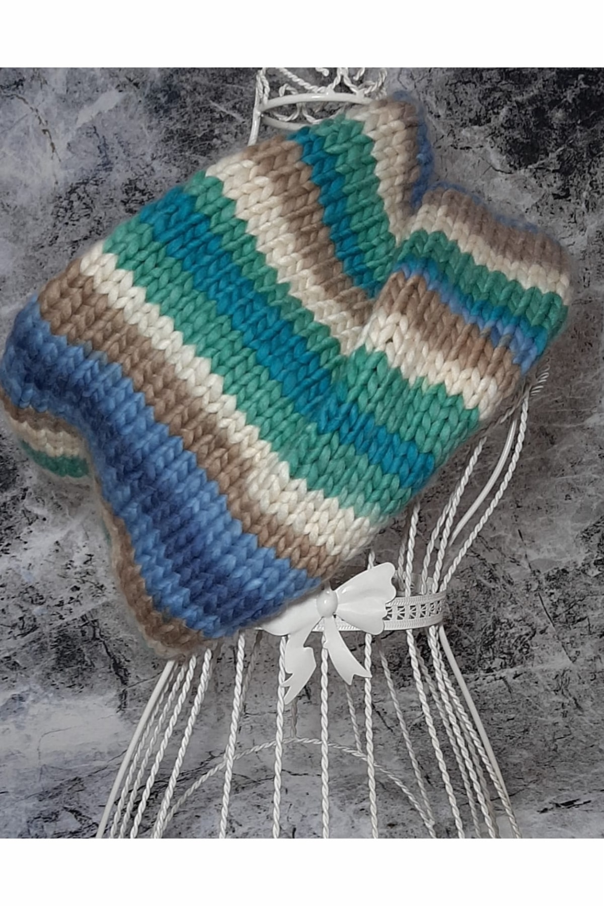 Zey Tasarım Chunky El Örgüsü Boyunluk