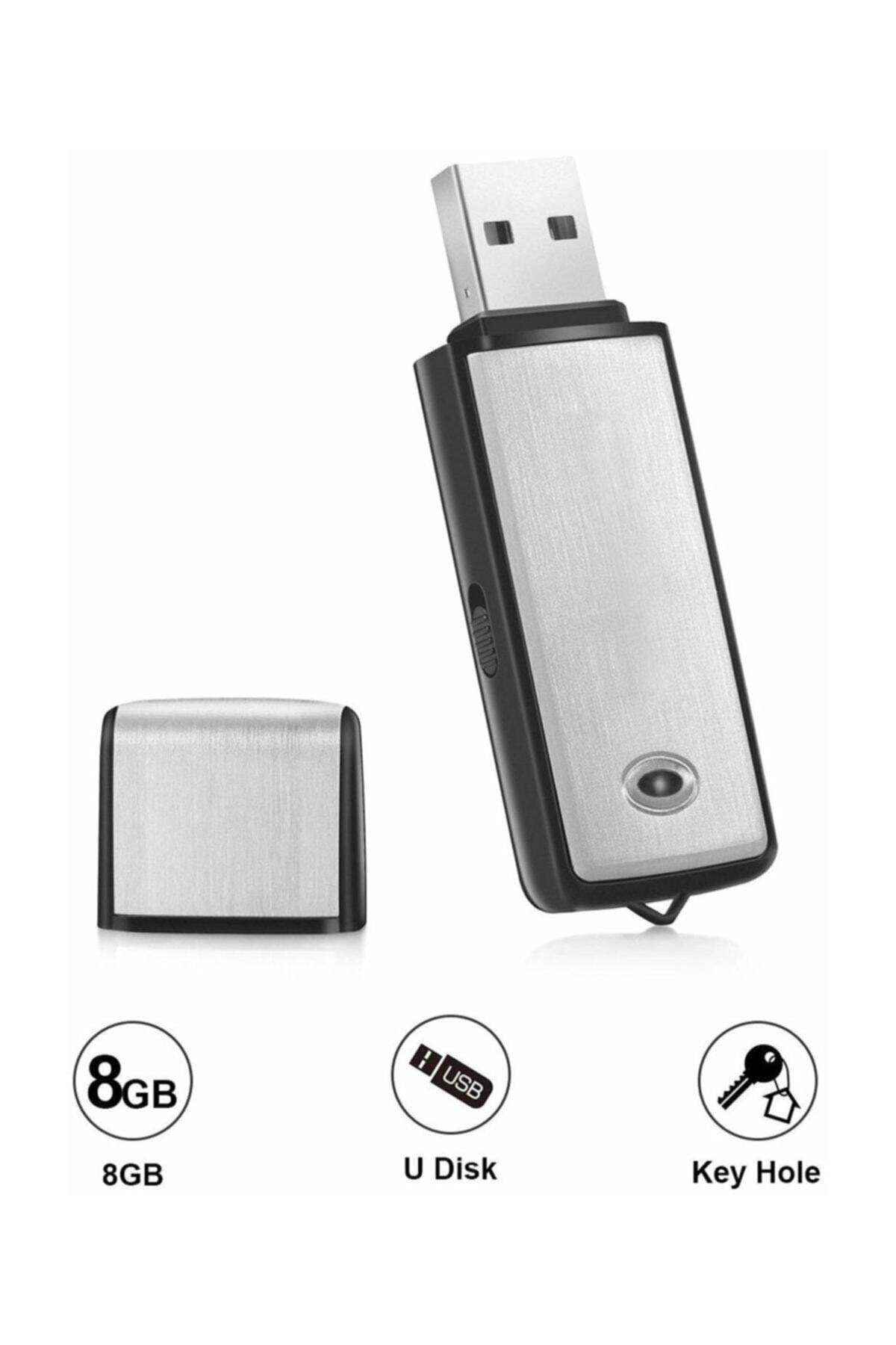 EN SİGA Ses Kaydedici Ses Kayıt Cihazı 8 Gb Sese Duyarlı Usb Flash Bellek