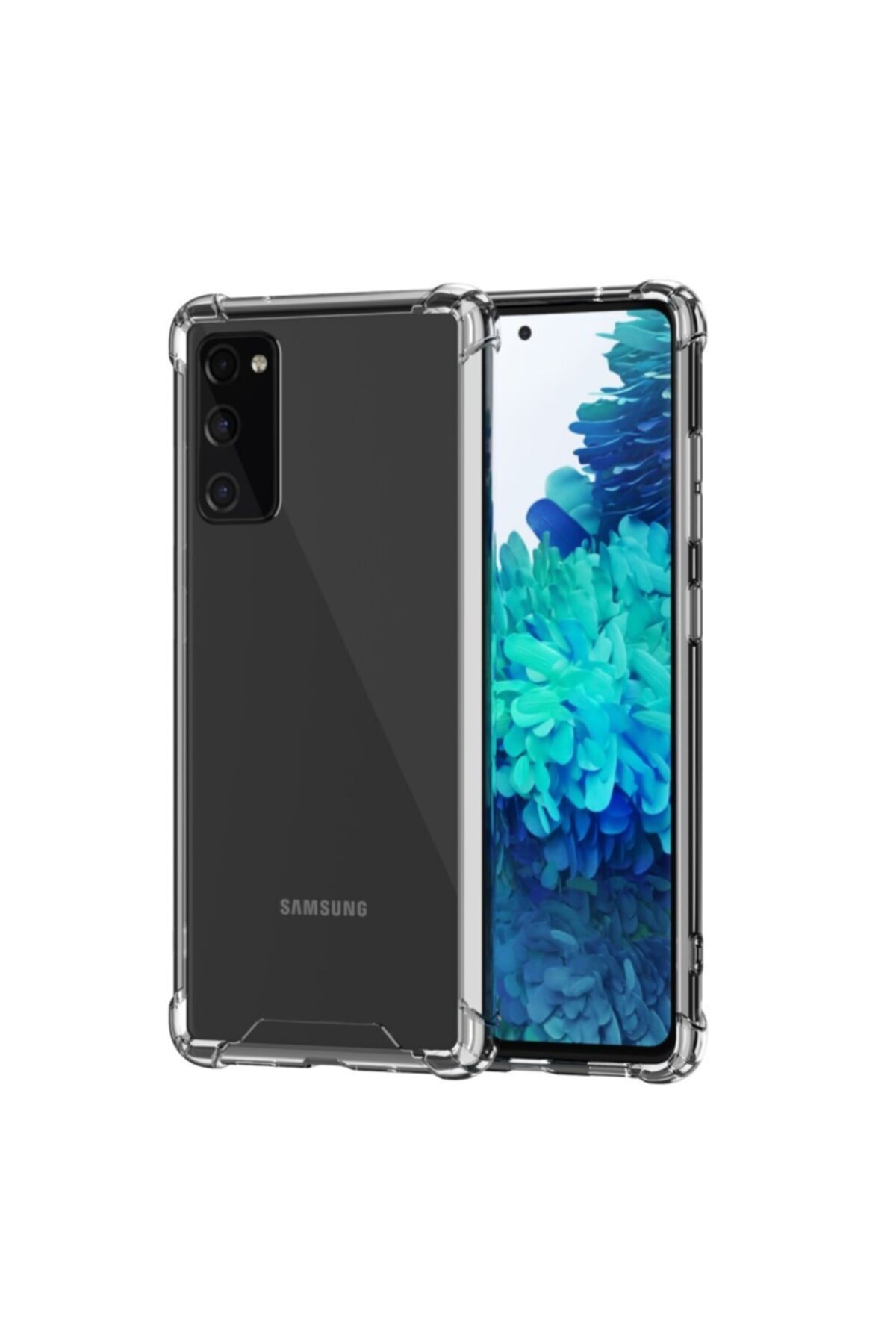 BCA Samsung S20 Fe Nitro Anti Shock Darbe Emici Şeffaf Silikon Kılıf Tam Koruma