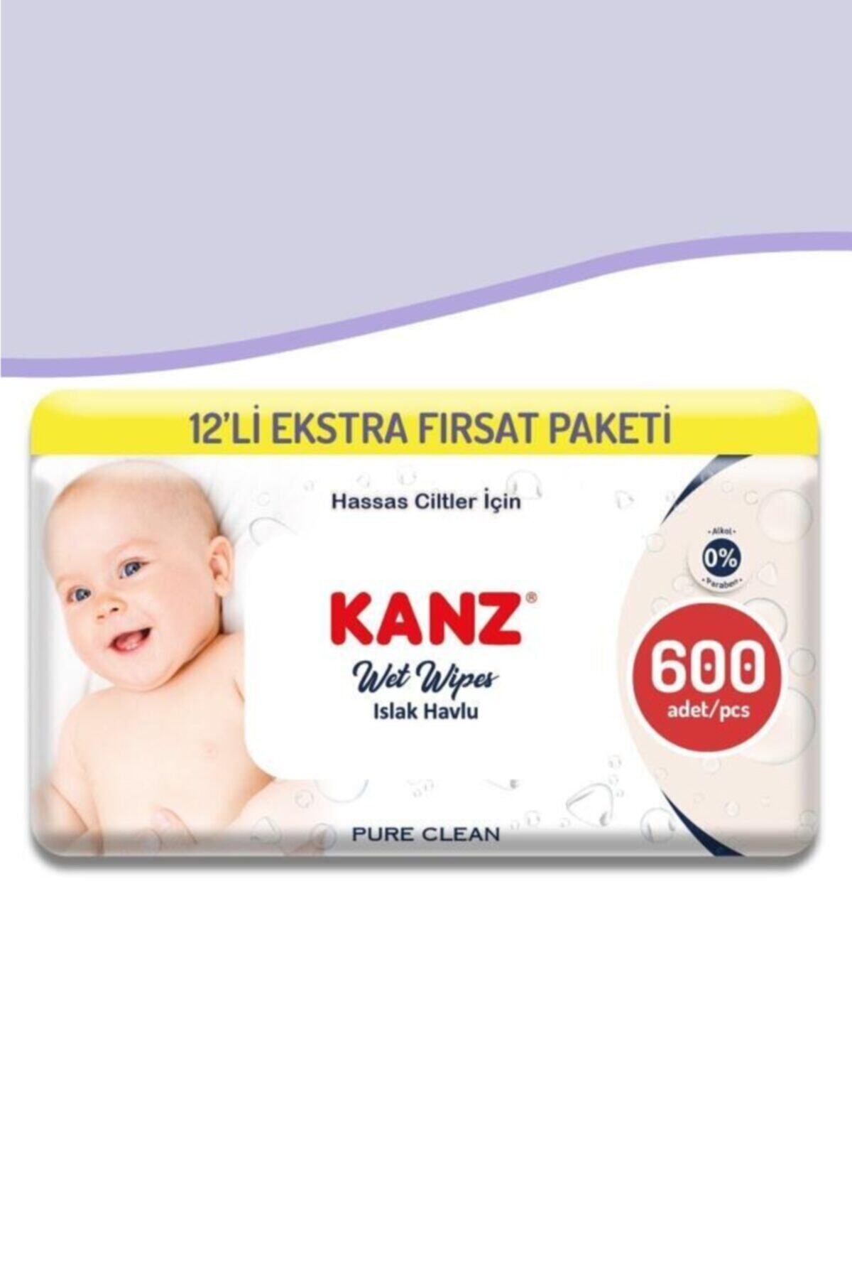 Kanz Yeni Doğan Islak Mendil 12 Paket 600 Yaprak