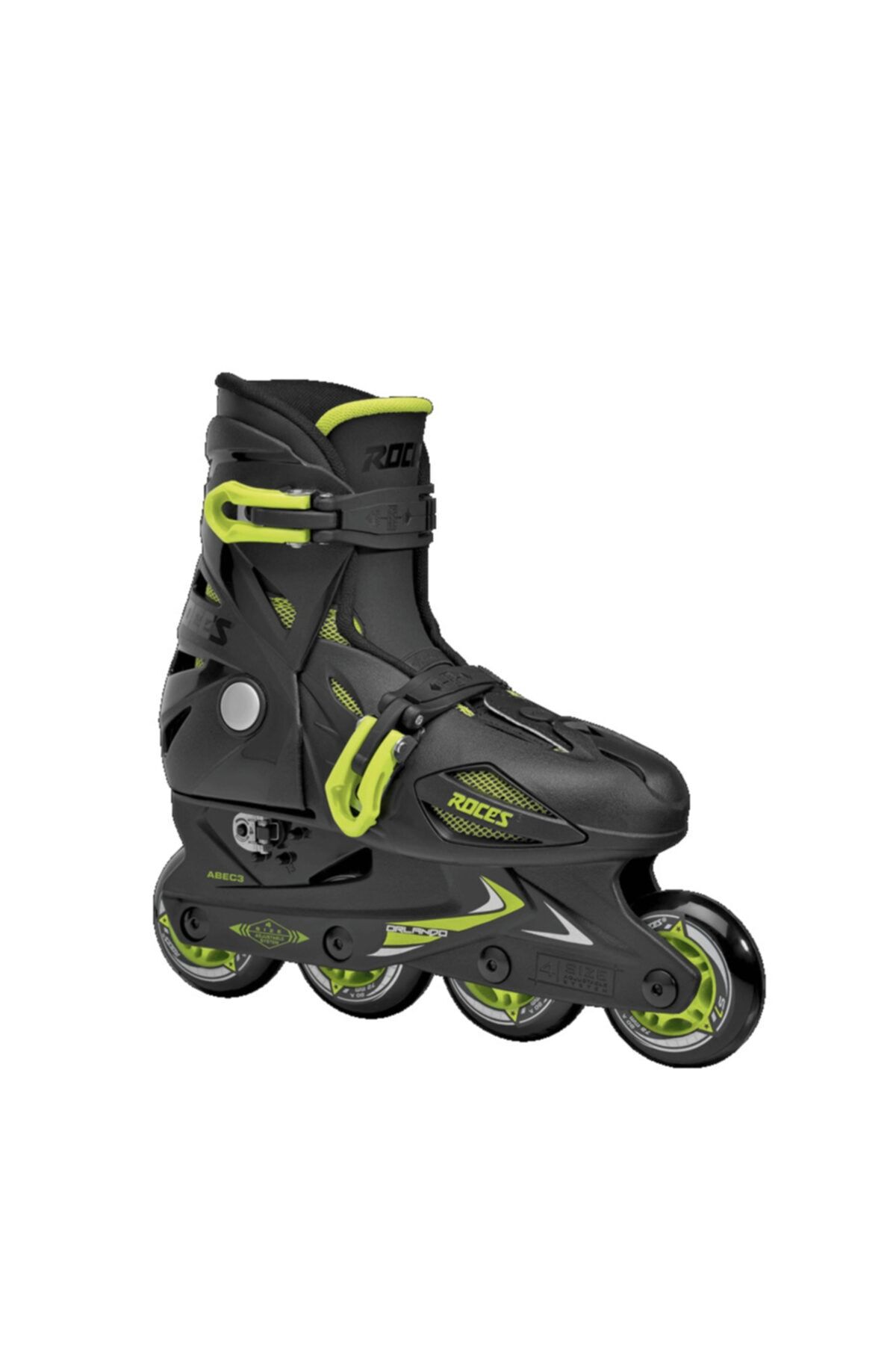 Roces Orlando Iıı Black/lime Ayarlanabilir Paten