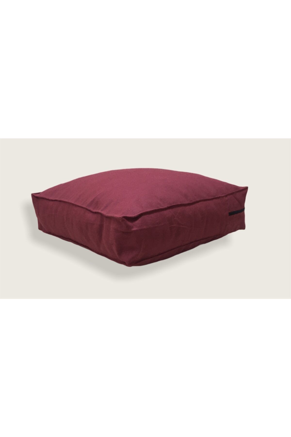 REMEGE Bordo Kare Dekoratif Meditasyon Minderi  40x40x12 cm