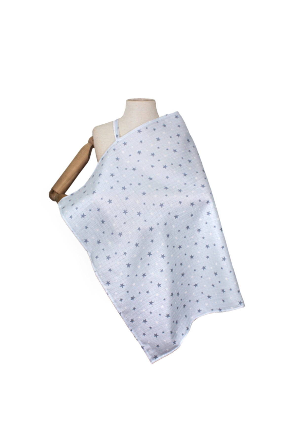 Bee collection Mavi Gri Yıldız Emzirme Önlüğü