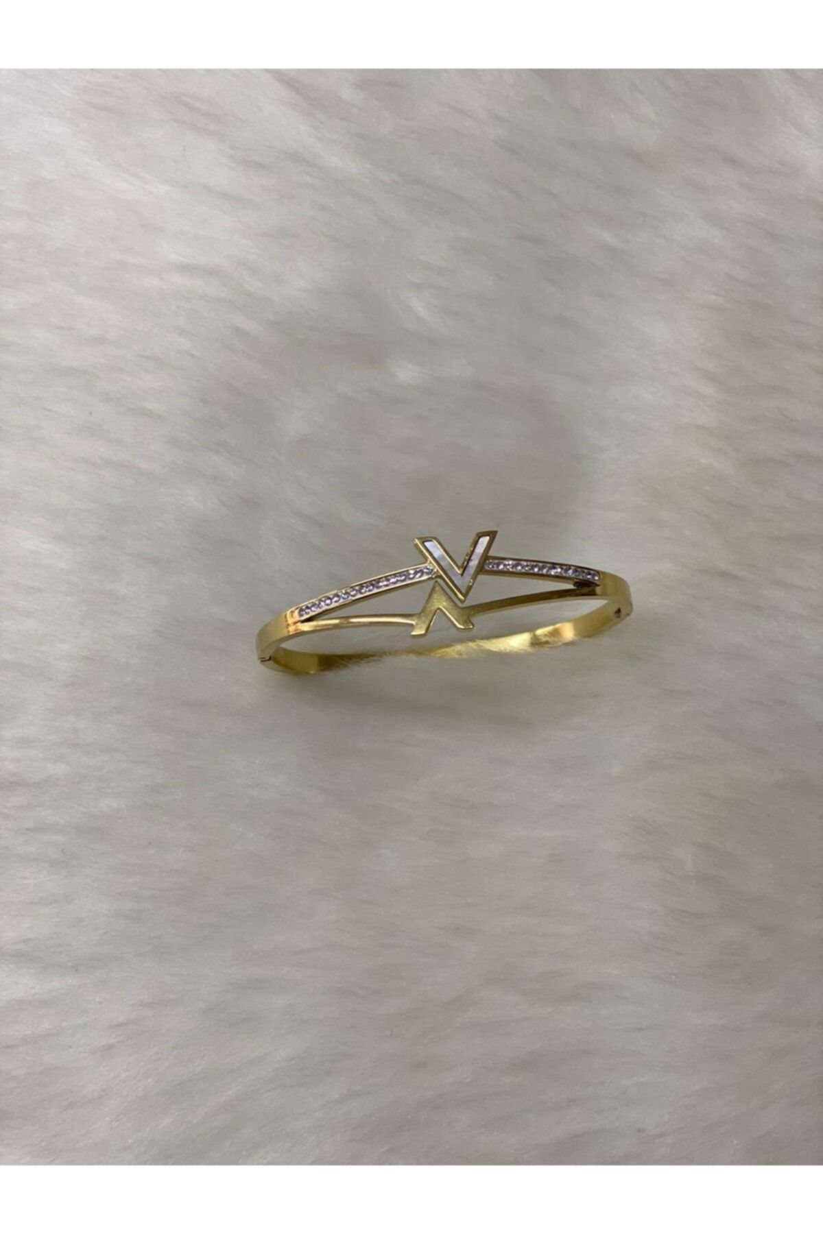 Tomris Takı Louis Vuitton Gold Kelepçe