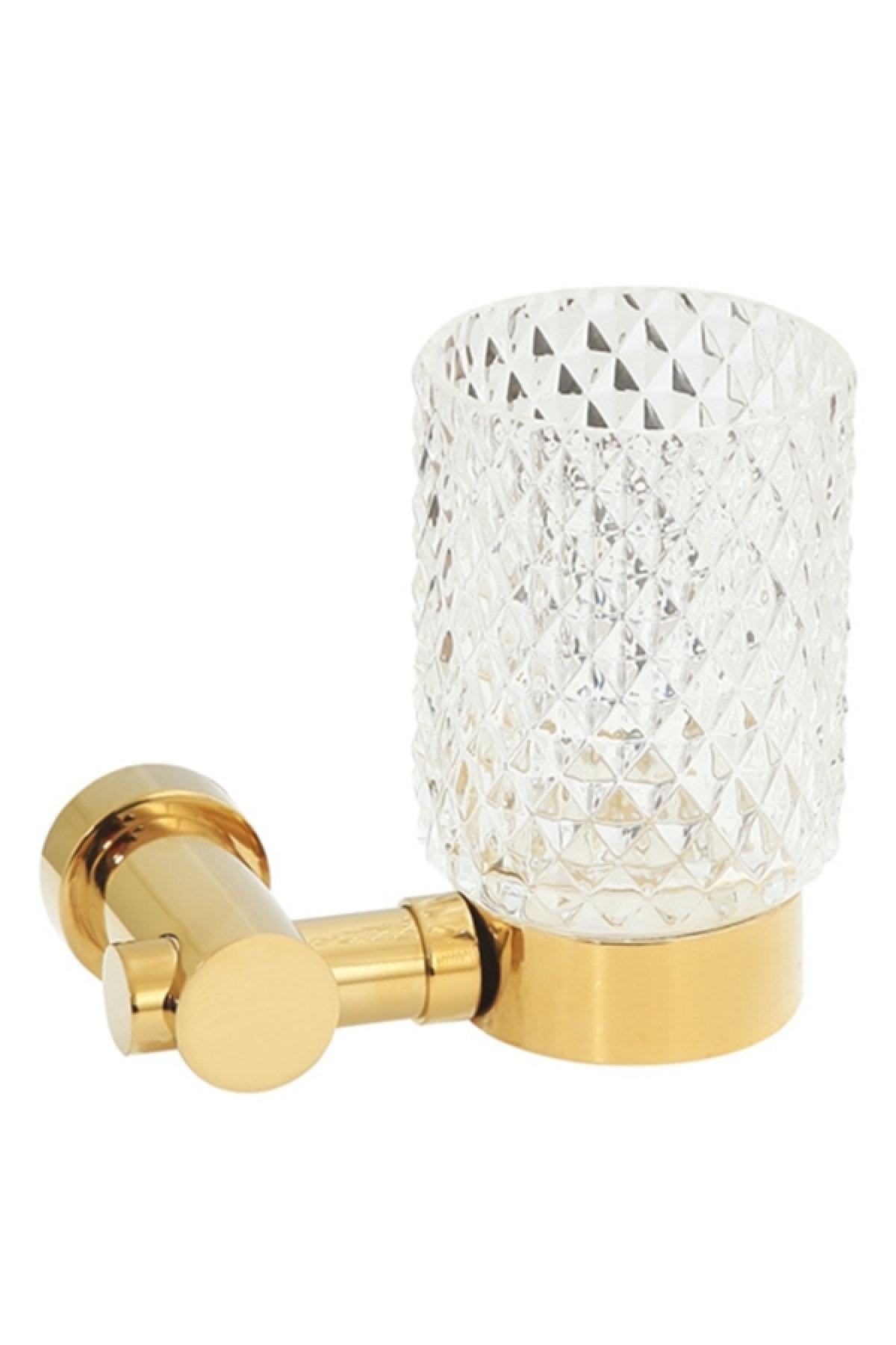 Comfort Utopıc Gold Montajlı Pirinç-baklava Cam Diş Fırçalık 8506