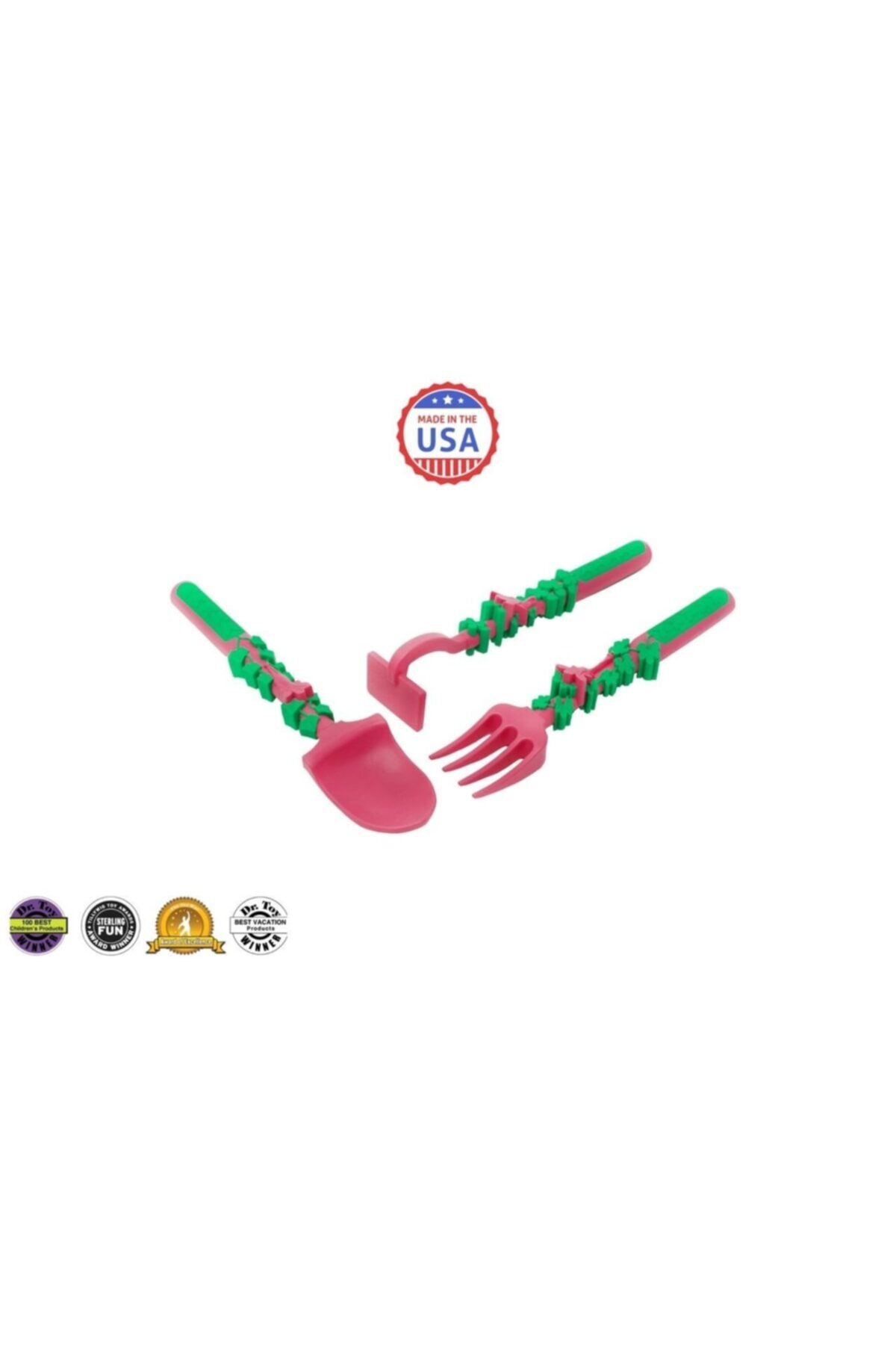 Constructive Eating Bahçe Perisi Gereçleri 3'lü Yemek Seti