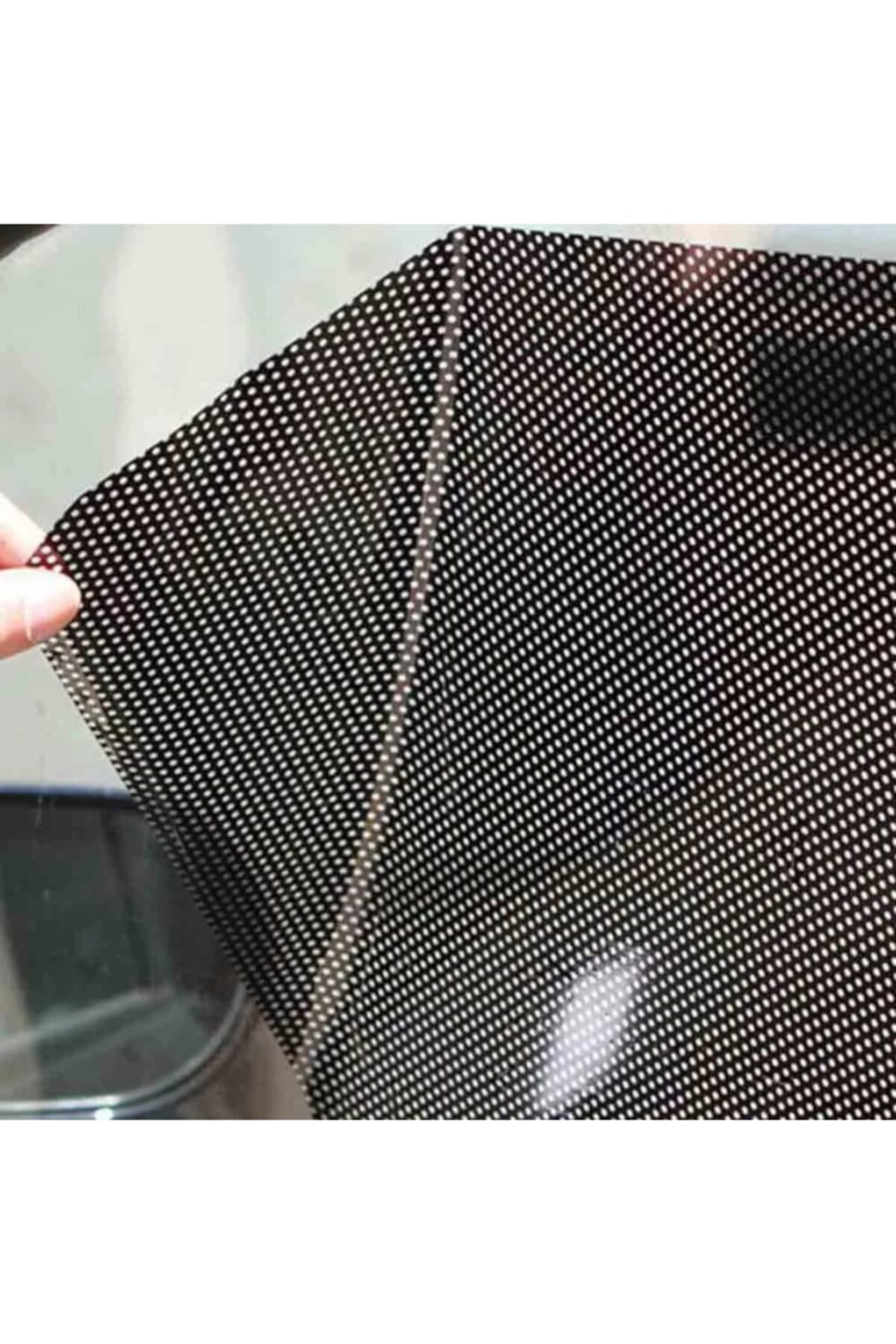 AnkaShop Oto Yan Camı Güneşlik Noktalı Perde Araba Güneşliği Yan Cam Filmi 2 Adet Yeni Nesil Araç Güneşliği