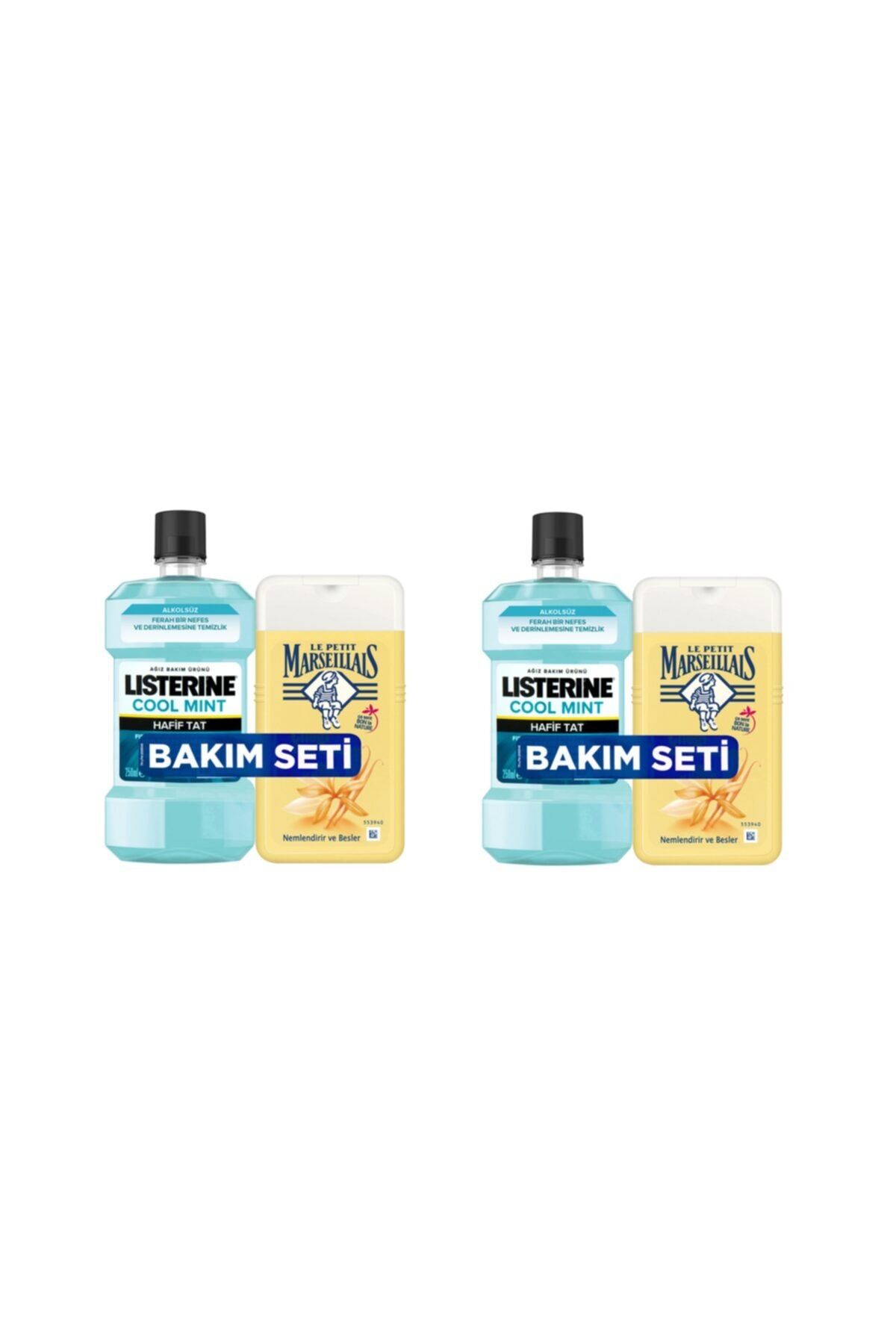Listerine Hafif Nane Ağız Çalkalama Suyu 250 ml + Le Petit Marseillais Vanilya Sütü Duş Jeli 250 ml