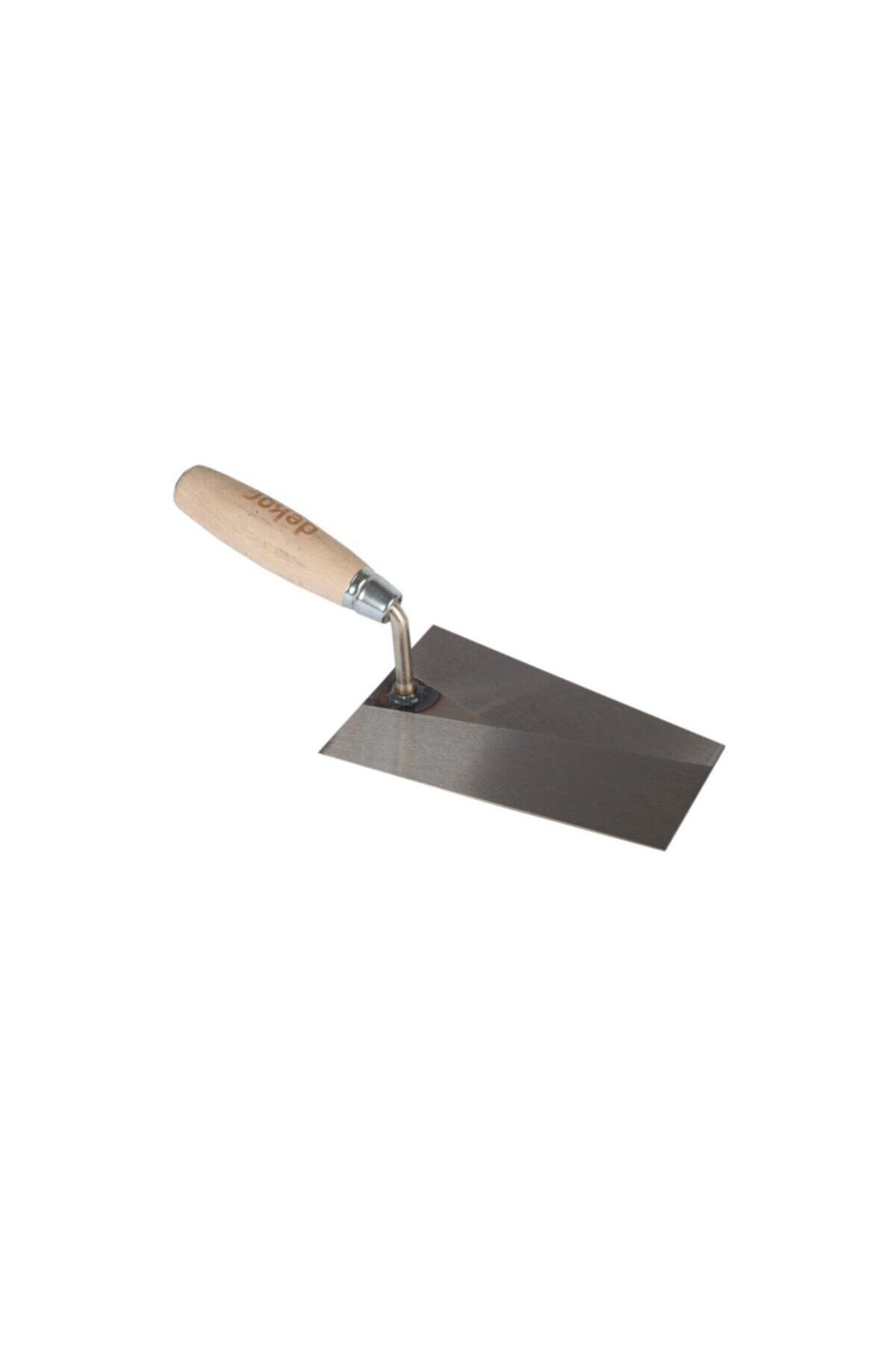 Dekor Ağaç Saplı Duvarcı Malası 14 cm