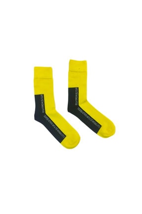 sockssepeti Sarı Siyah Soket &Ccedil;orap