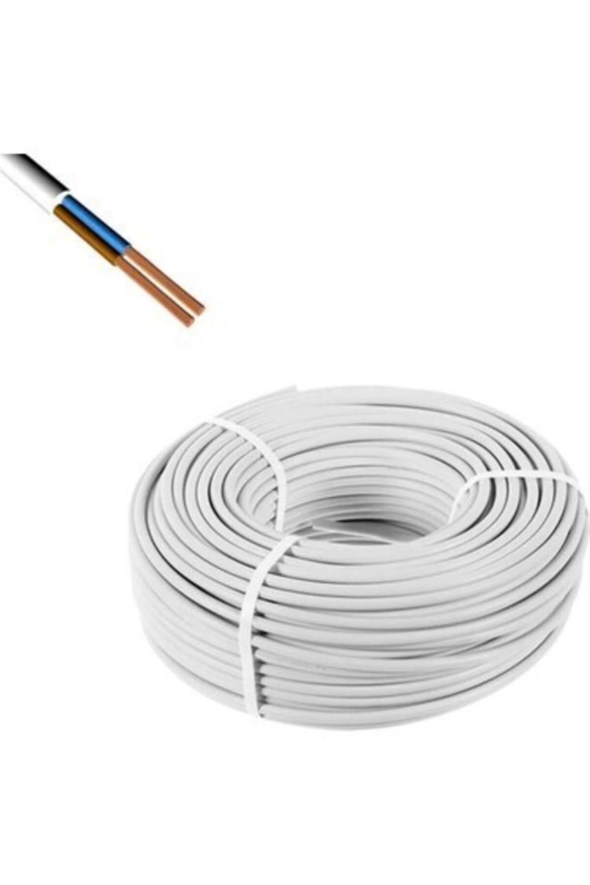 HAKTEL Elektrik Kablosu 100 Metre 2x2.5 300-500v Elektrik Kablosu