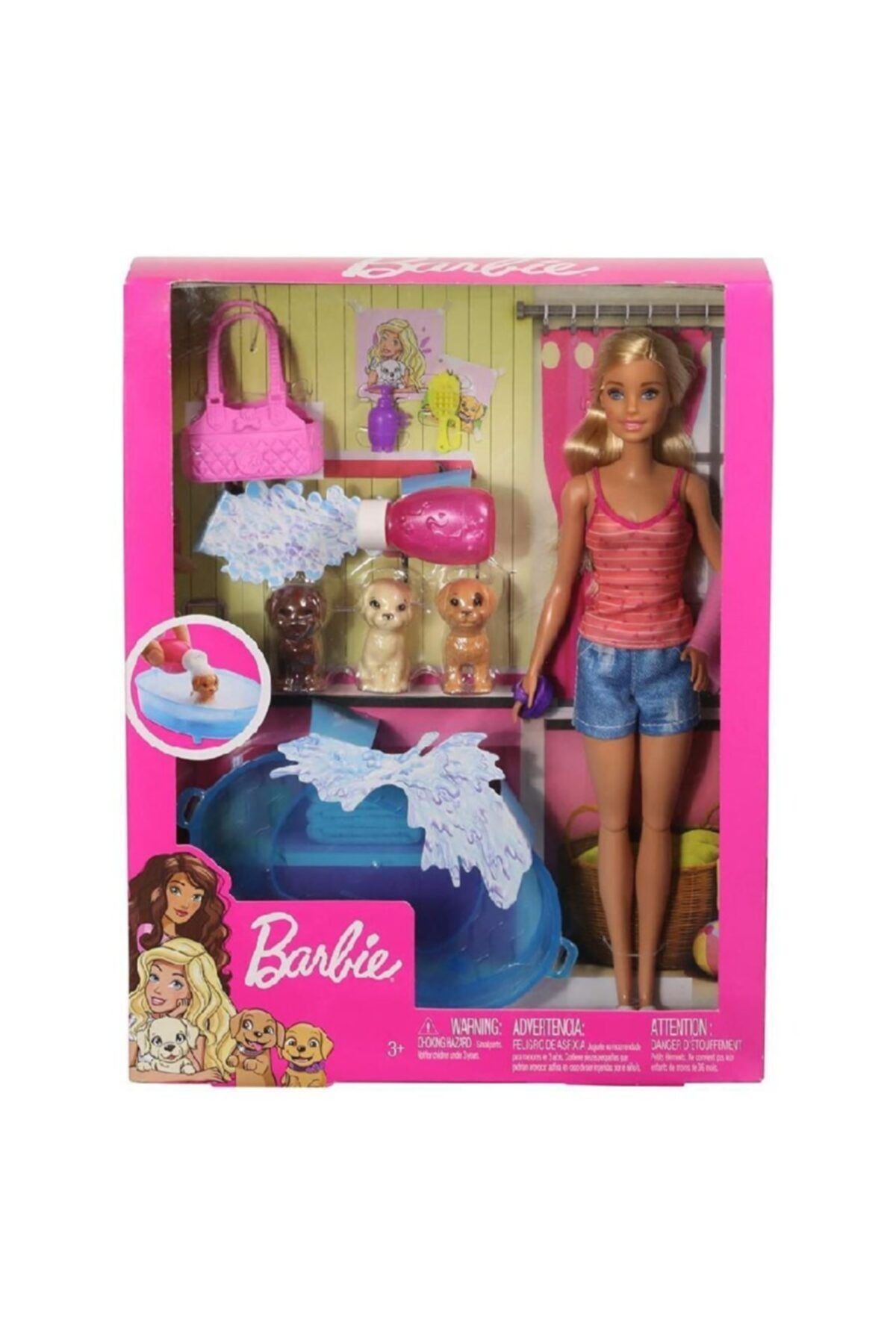 Barbie Ve Köpekleri Banyo Keyfinde Oyun Seti