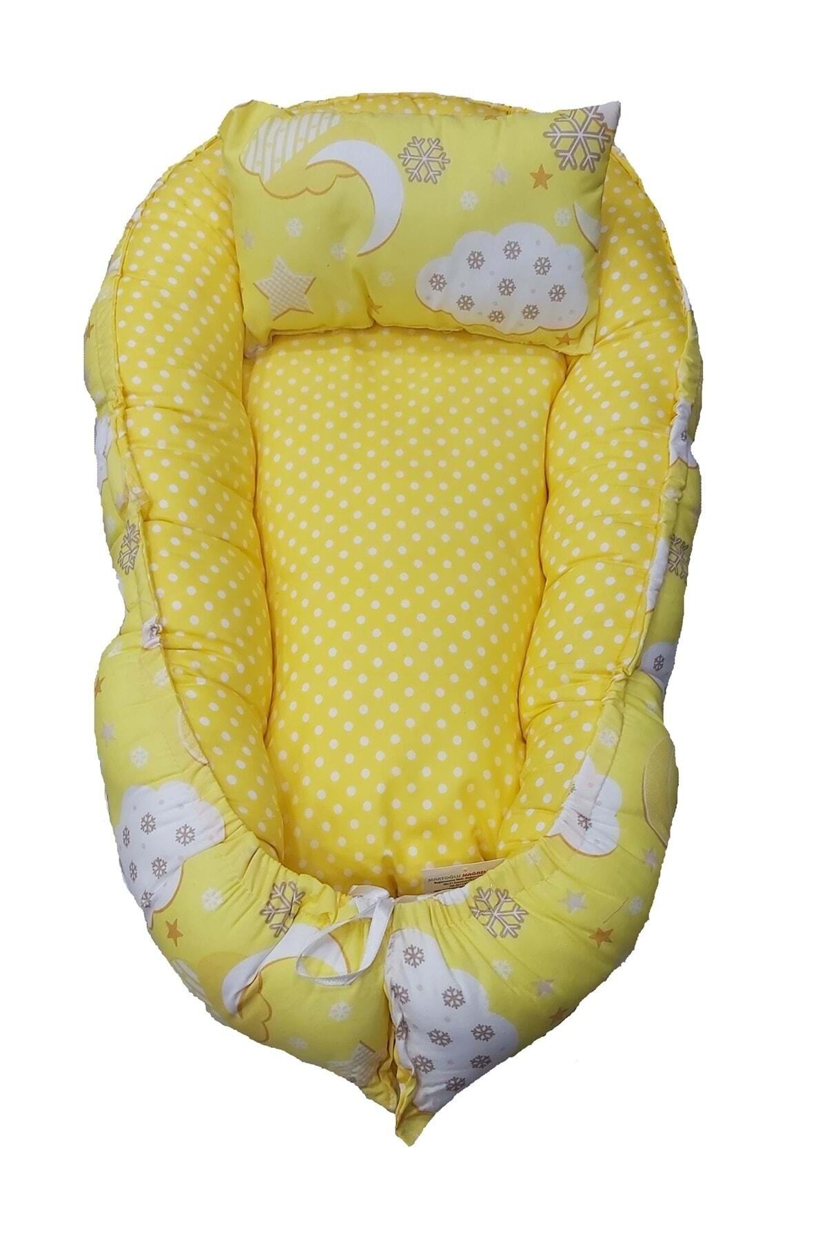 Martoğlu Babynest Bebek Uyku Yatağı Sarı