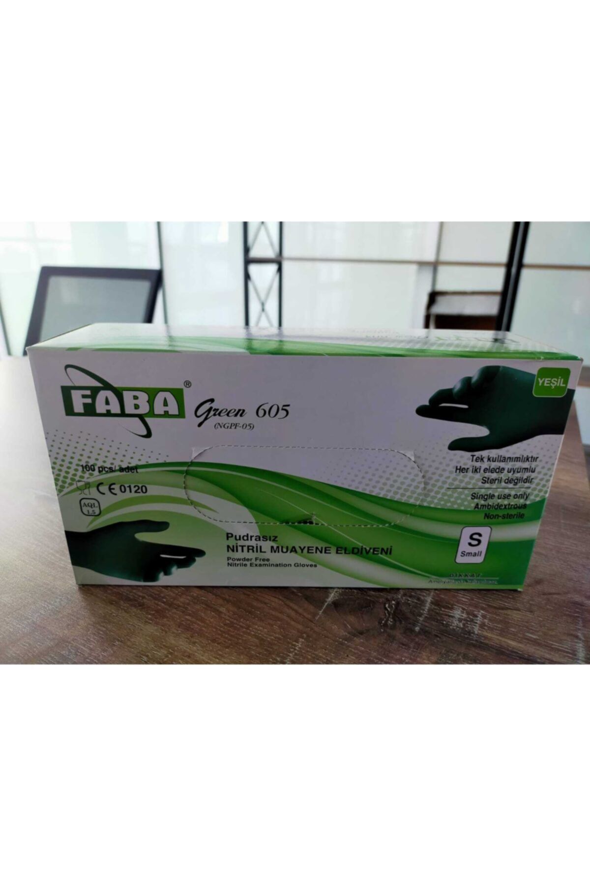 FABA Green 605 Pudrasız Nitril Muayene Eldiveni