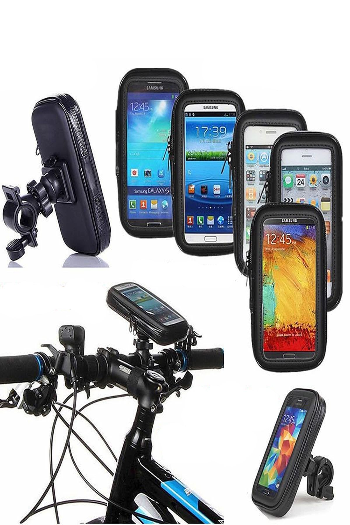 Microcase Su Geçirmez Motorsiklet Bisiklet Tutucu - Gidon Bağlantılı Al2568 - Xl