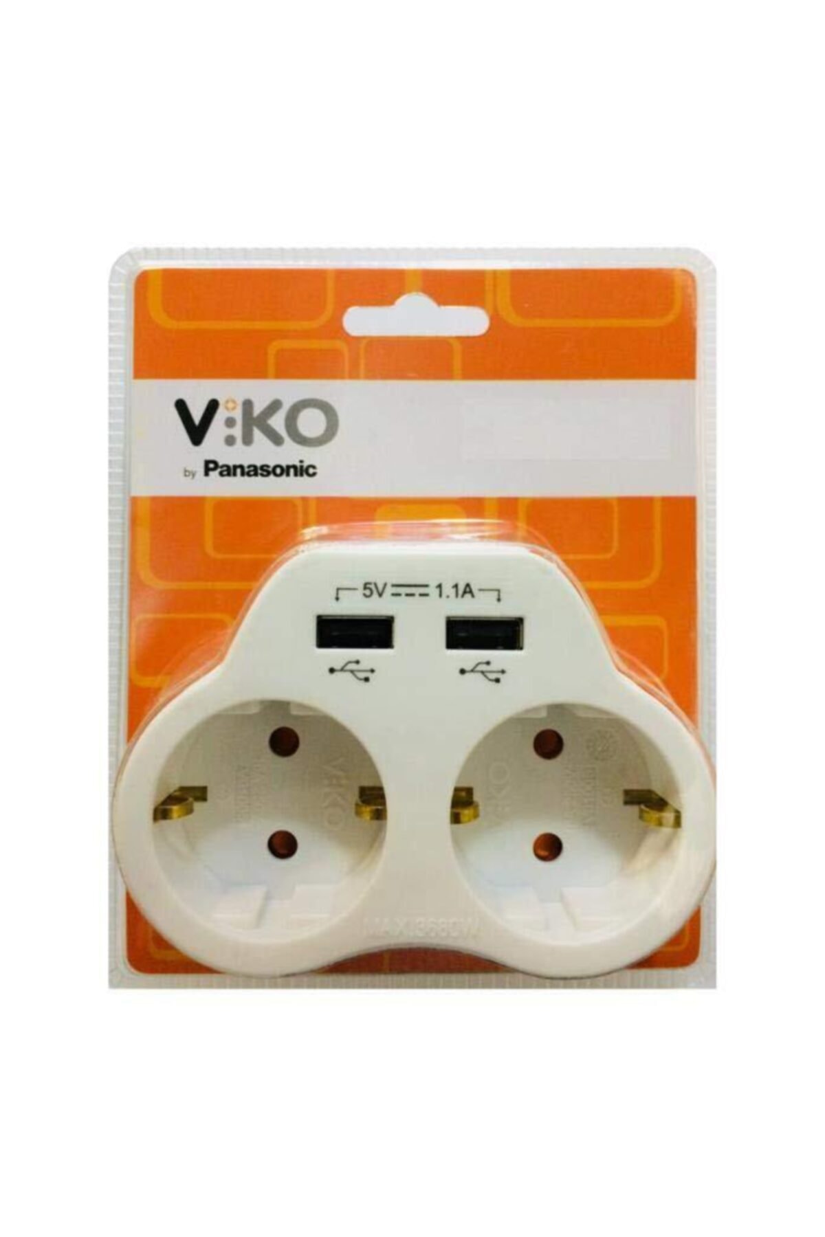 VİKO Ikili Topraklı Ve Usb Çıkışlı Fiş Priz