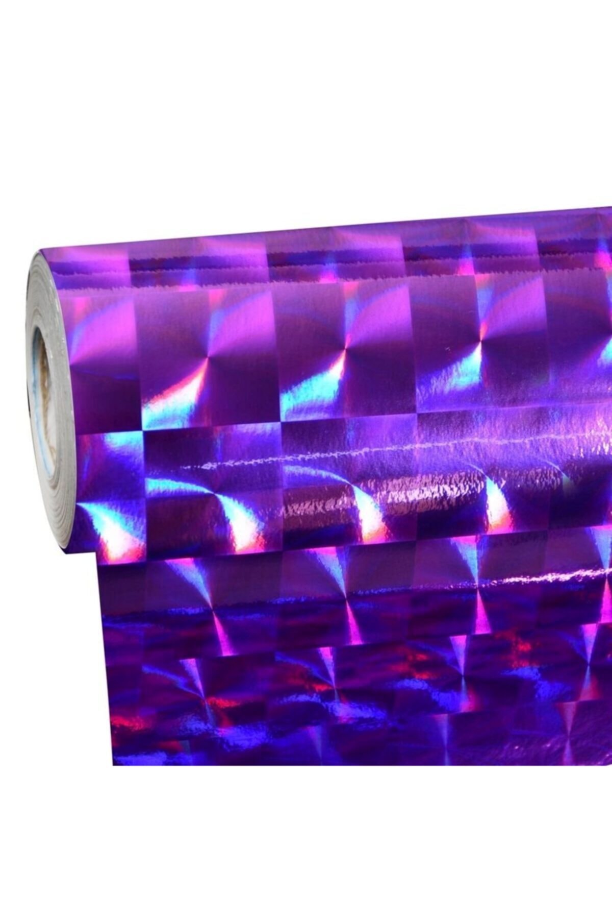 AldimGittiOnline Mor Hologram Yapışkanlı Folyo