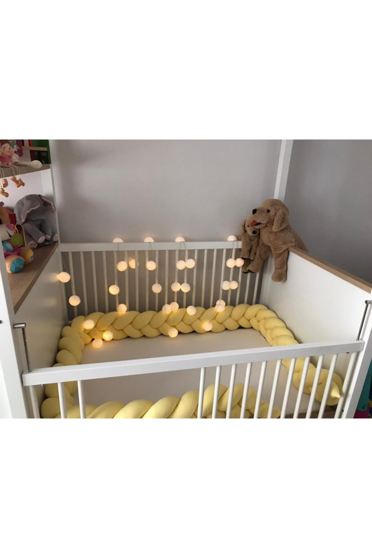 ısıklıtoplarrengarenk Örgü Koruma  Yatak Kenar Koruyucu 560 Cm