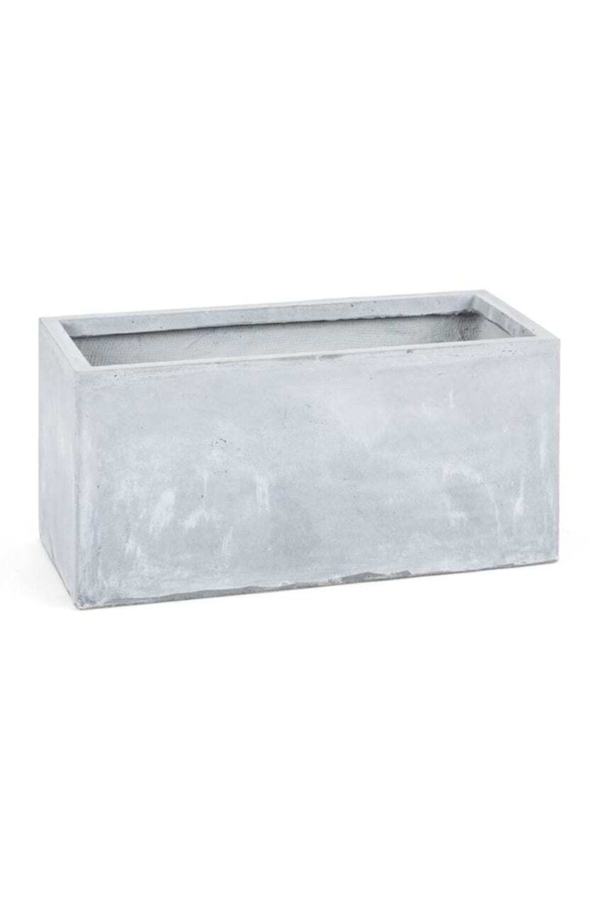 Blumfeldt Gri Solidflor Dekoratif Fiber Saksı 79.5x38x38 cm