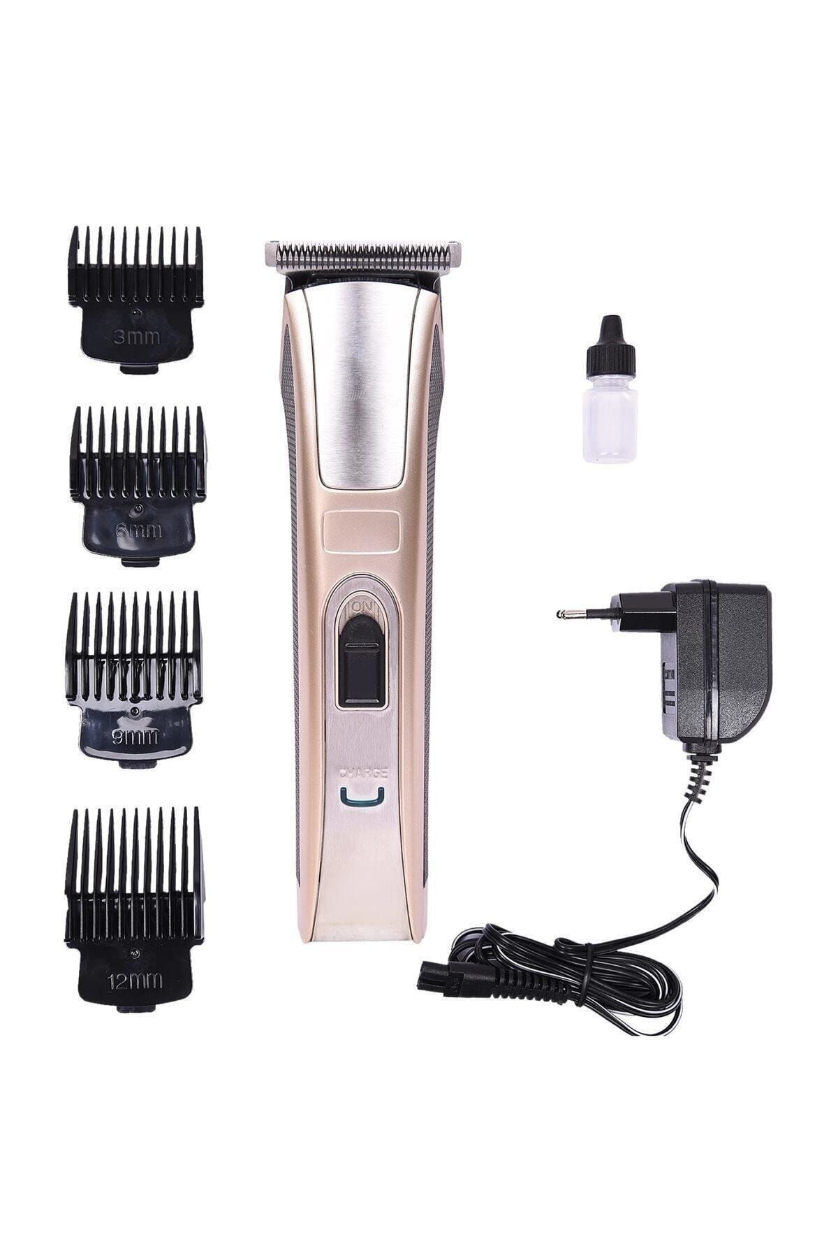 Mkey 128 Kuaför Tipi Şarjlı Saç Sakal Kesme Traş Tıraş Makinesi