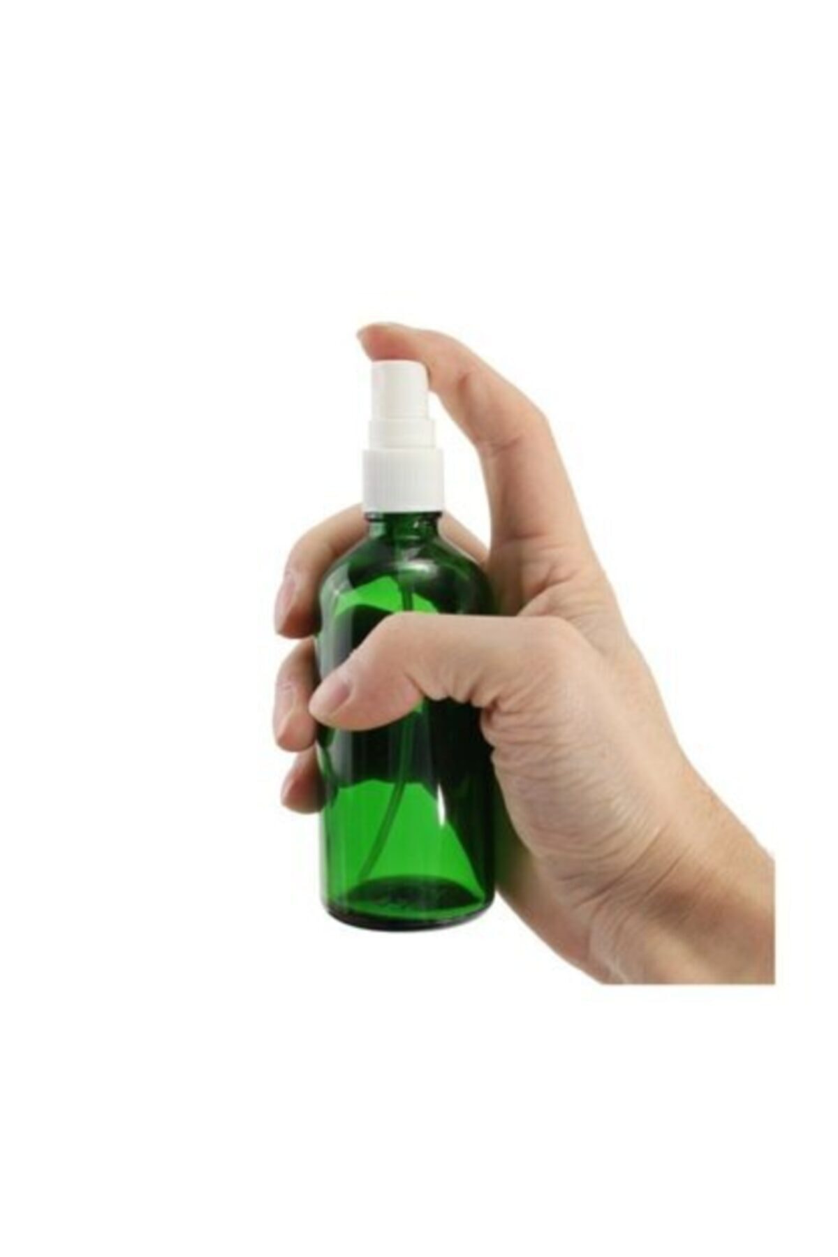 4asdepo Yeşil Cam Şişe 30ml Sprey Başlık 100 Adet