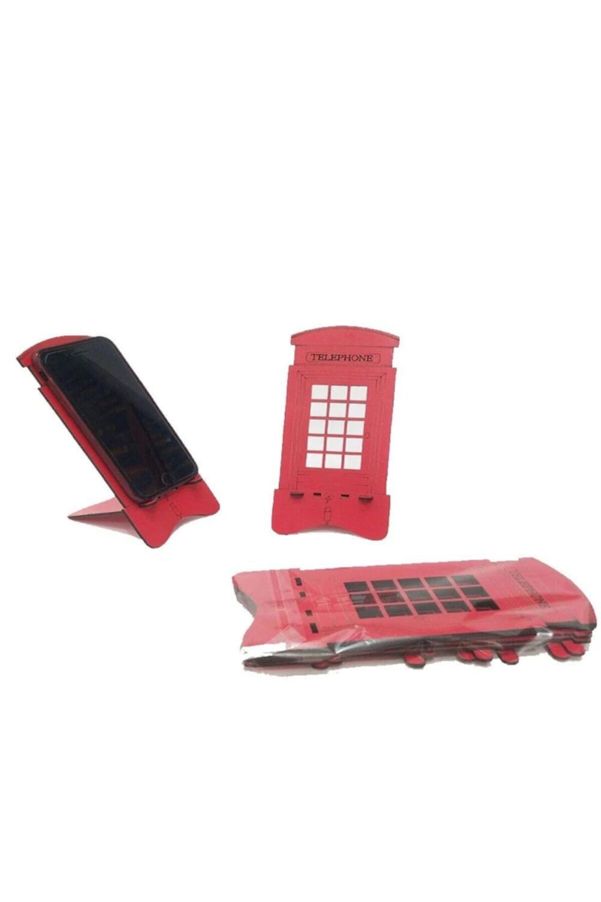 NVZ Ahşap London Telefon Tutucu