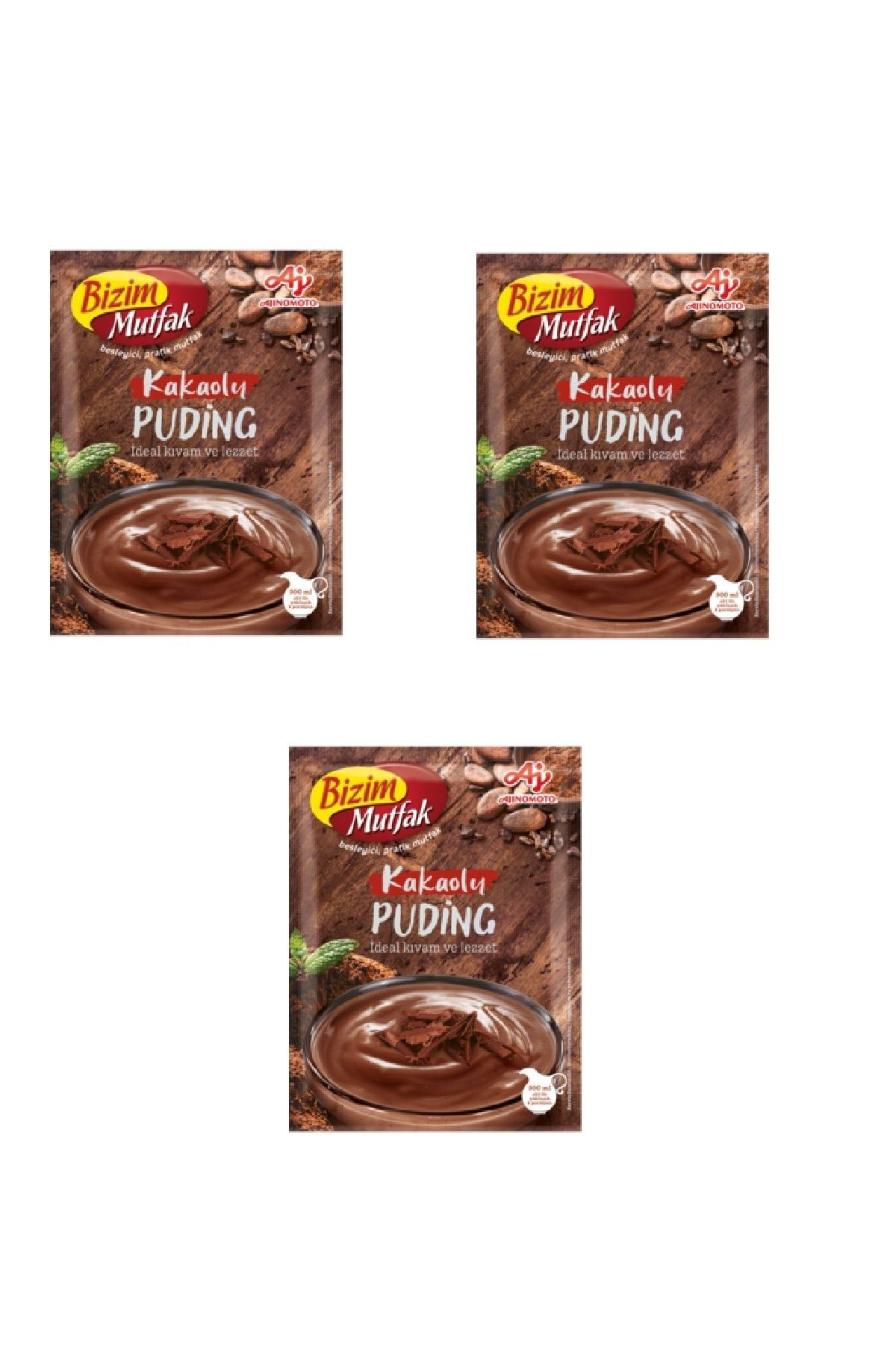 Bizim Mutfak Kakaolu Puding 100 Gr X 3 Adet
