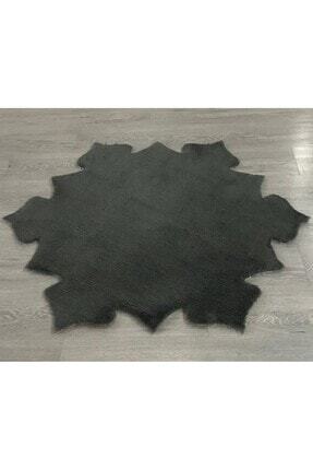 Antrasit Kaymaz Taban Dekoratif Post(peluş) Halı Image 0