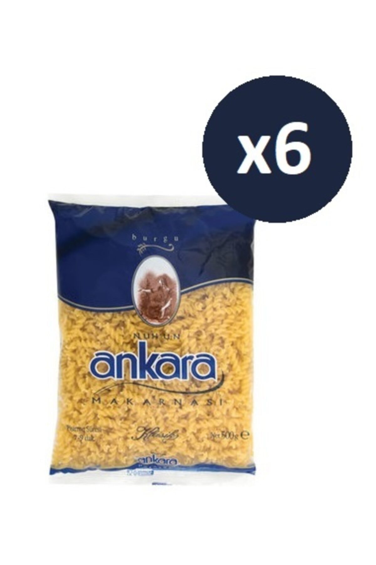 Ankara Nuh'un Burgu Makarna 500 Gr 6 Adet