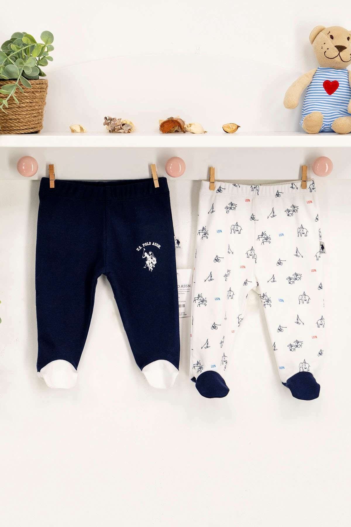 U.S. Polo Assn. Kids U.s Polo Bebek Patikli 2'li Pantolon Takım Usb149