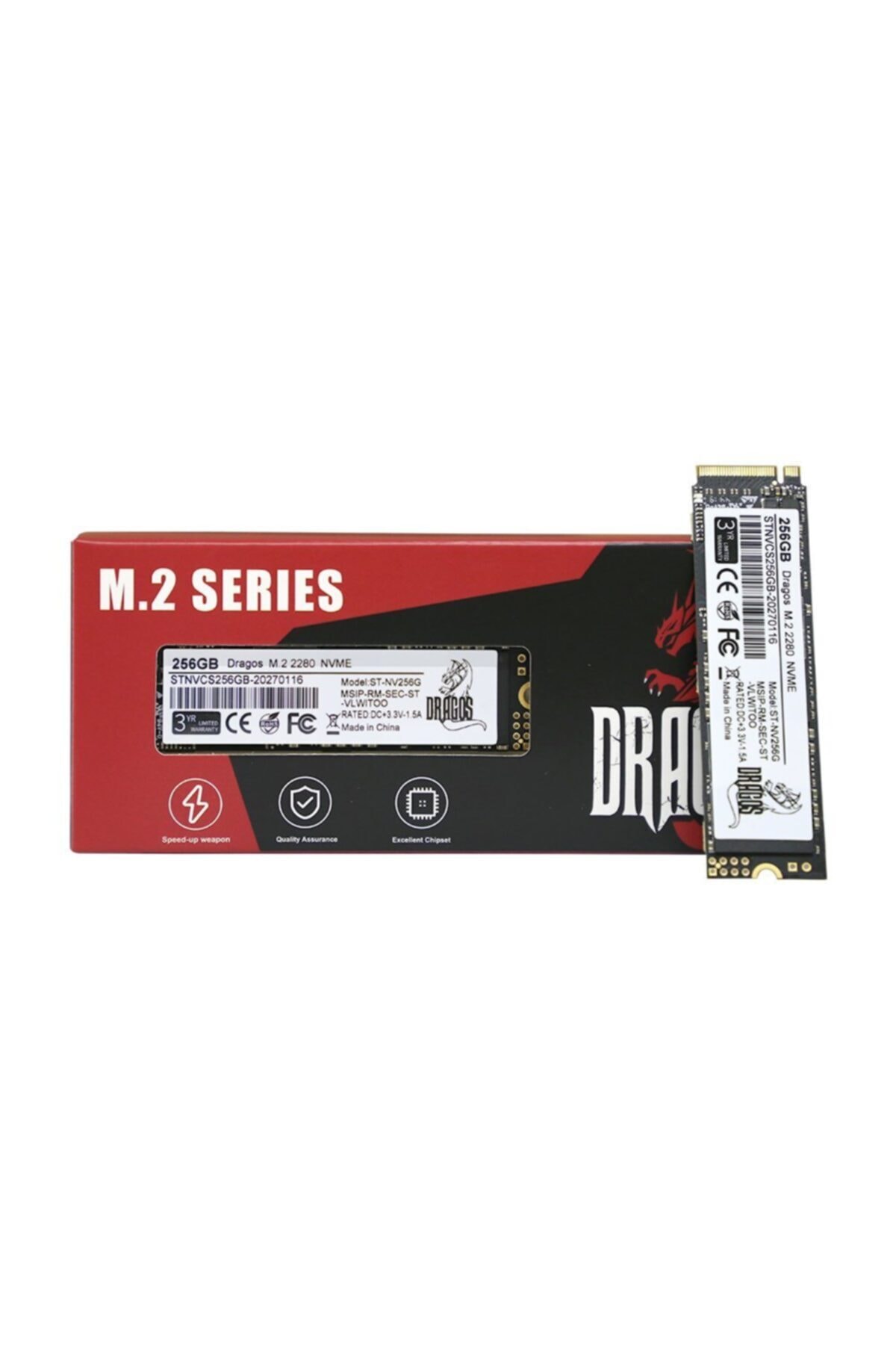 DRAGOS MadAxe R M2SSD NVMe/256G Sata3 1125/1141Mbs 256GB M.2 SSD