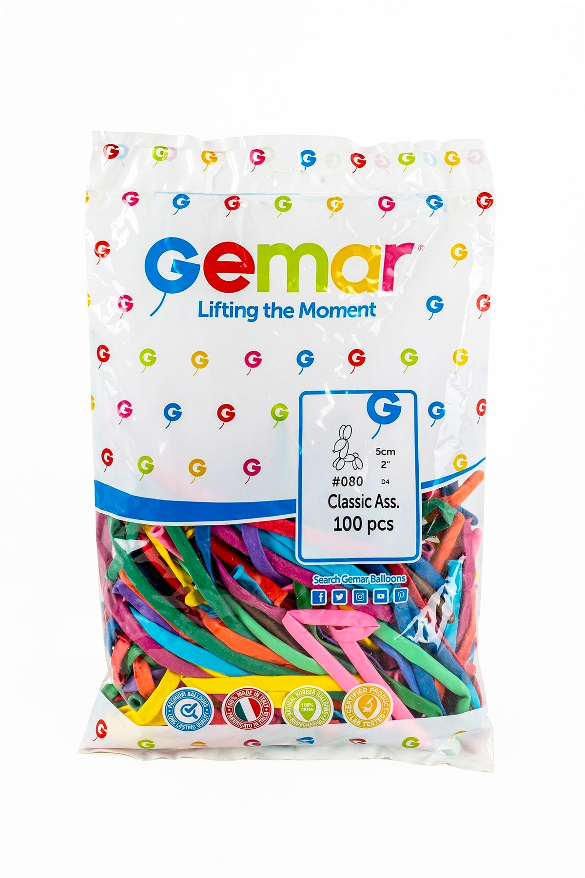 doop Gemar - 100 Adet Renkli Sosis Balon + Pompa Hediyeli