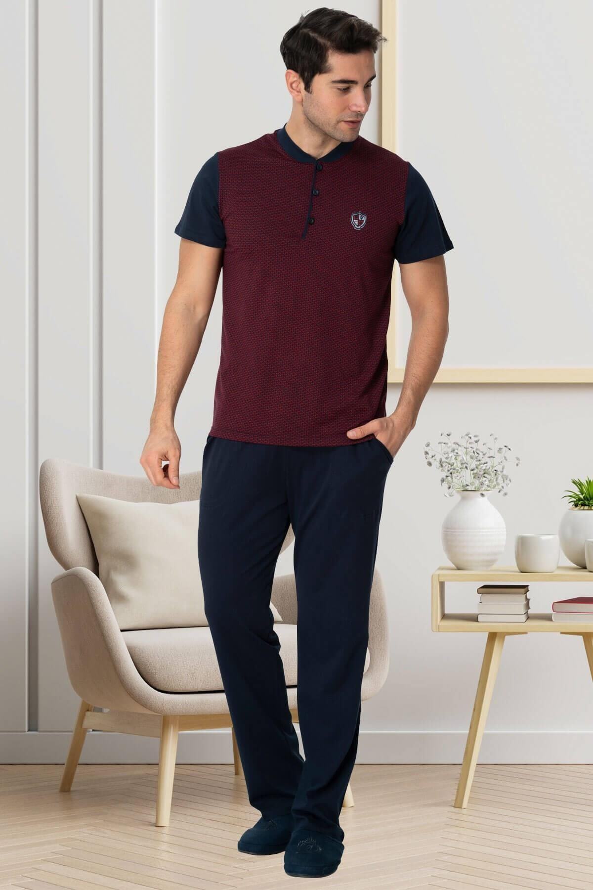 By Mecit Pijama Battal Erkek Pijama Takım Mecit 2777